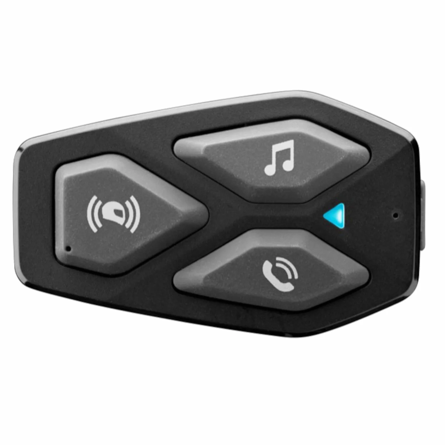 INTERPHONE Com3 | pojedynczy | Bluetooth 5.1 interkom motocyklowy Bluetooth 5.1 kask motocyklowy, słuchawki 32 mm, zastosowanie motocyklowe, odległość 500 m, autonomia 10 godzin, muzyka, GPS