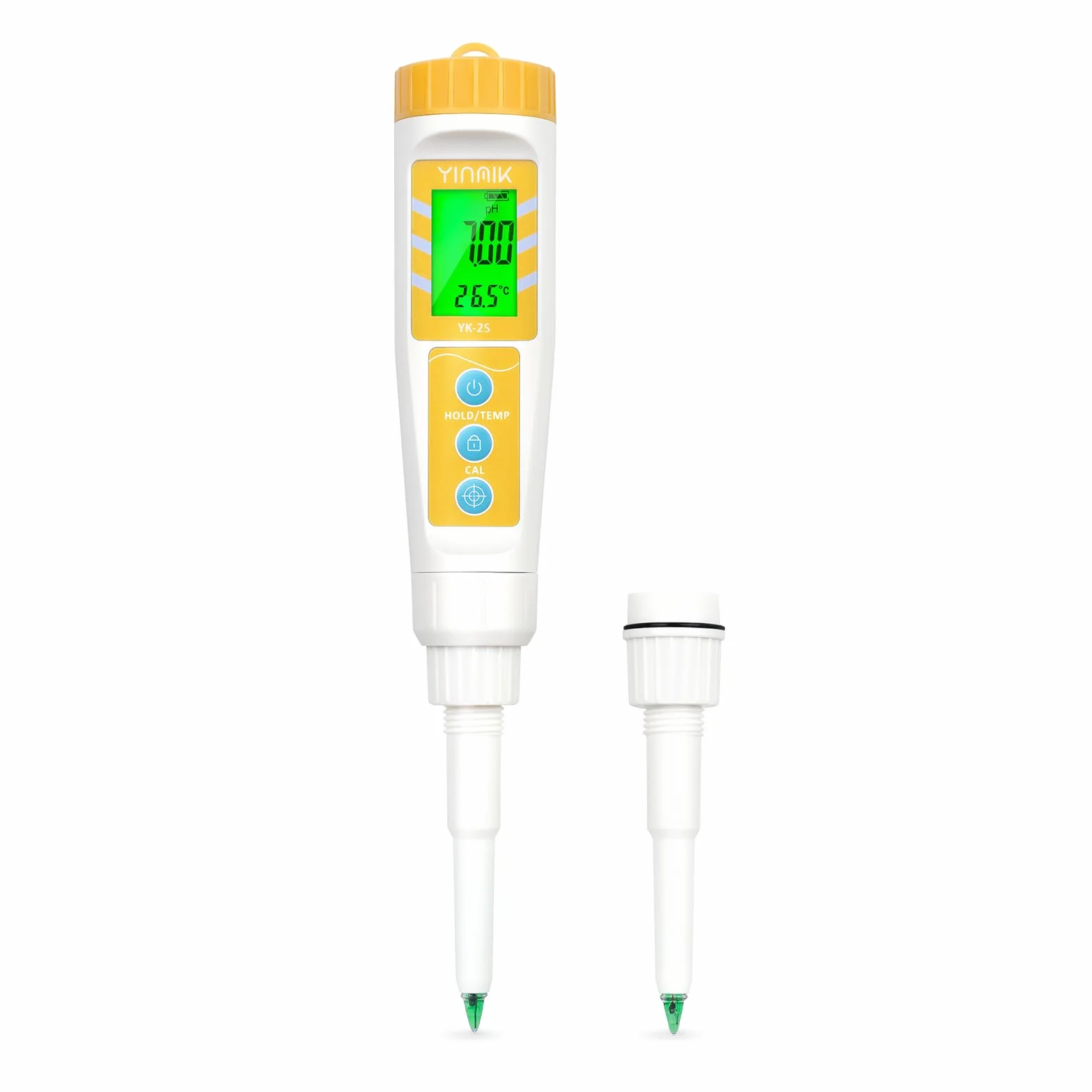 YINMIK pH Mètre Alimentaire avec Sonde de pH Remplaçable Supplémentaire, Testeur de pH Numérique pour Levain et le Pain, Testeur de pH Alimentaire pour Viande, Mise en Conserve, Fromage, l'eau