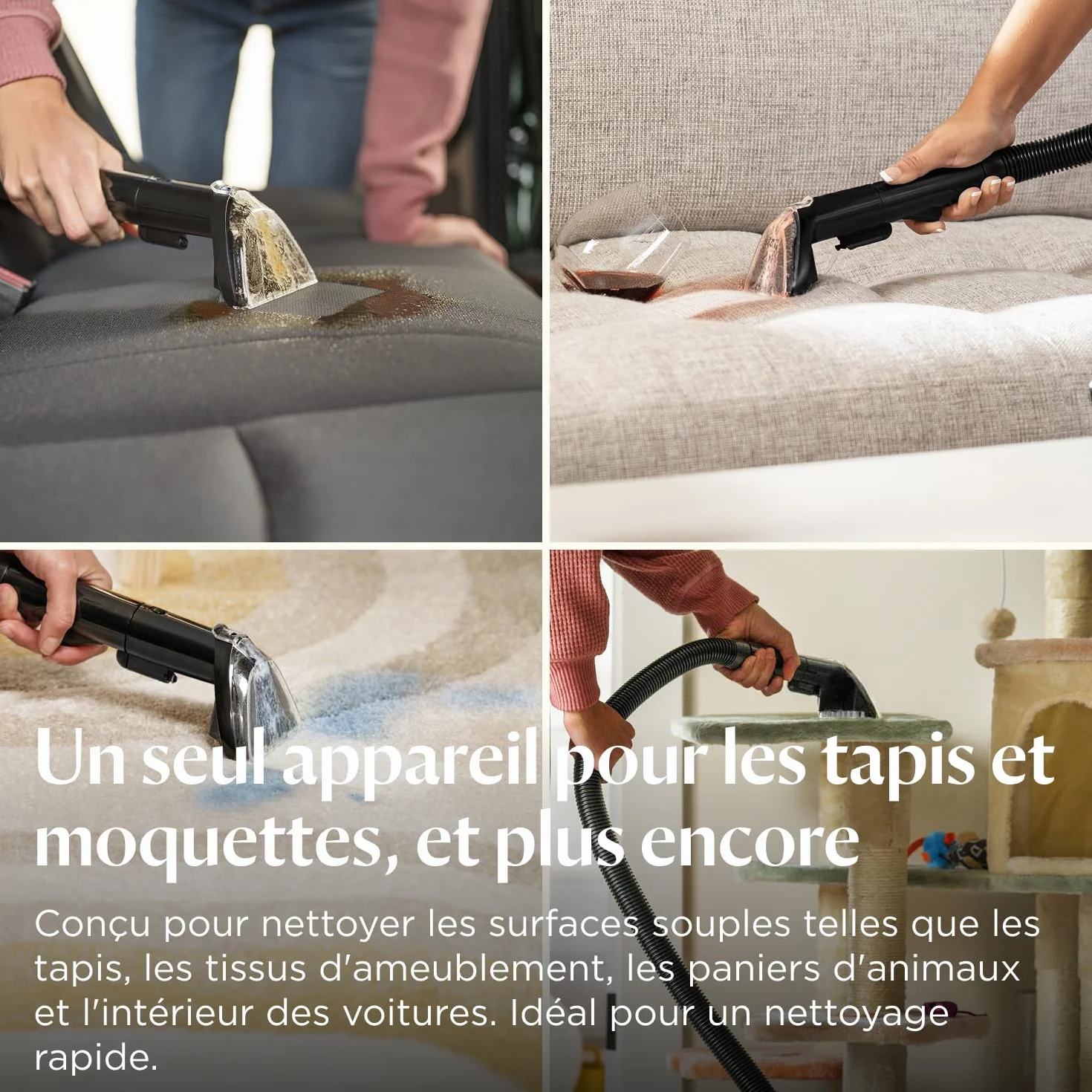 BISSELL SpotClean C5, Shampouineuse Canapé 400W, Nettoyeur Tapis Moquettes Tissus Voiture