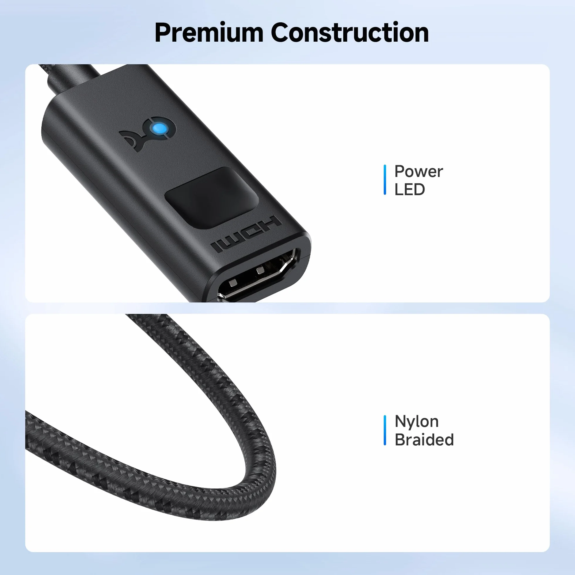 Cable Matters adapter DisplayPort 1.4 do HDMI 2.1 8K – 4K@240Hz / 8K@60Hz, jednokierunkowy DP→HDMI, do RTX 4080 / RX 7900, nie działa z PS5/Xbox, bez VRR