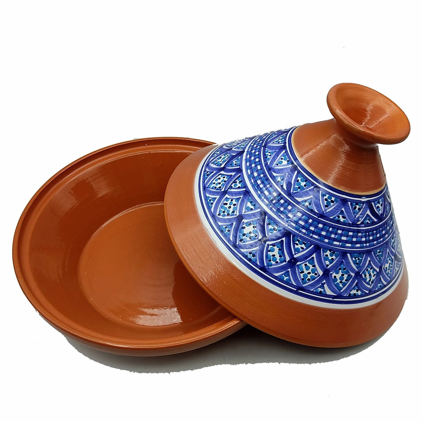 Generico Tajine en terre cuite Marocain Tunisien XL 32 cm multicolore