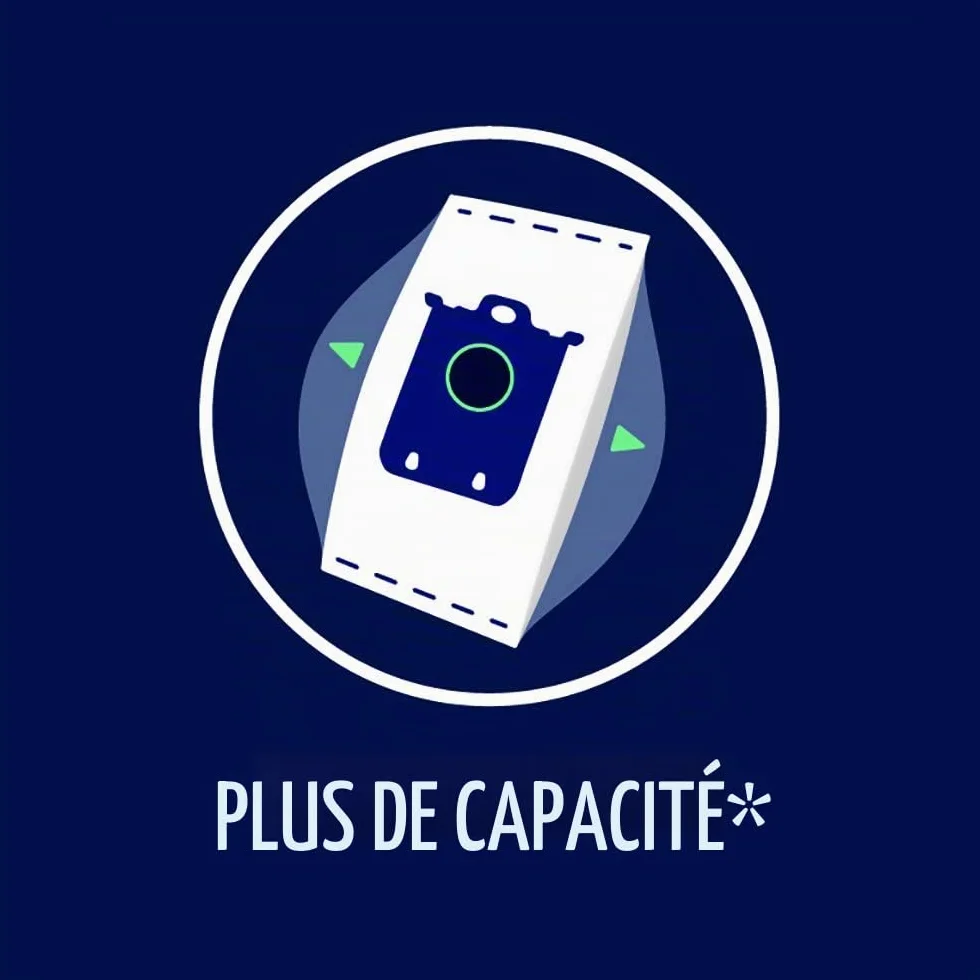 Electrolux E201SM Sac Aspirateur S-Bag Classic Long Performance, Boite de 12 Sacs
