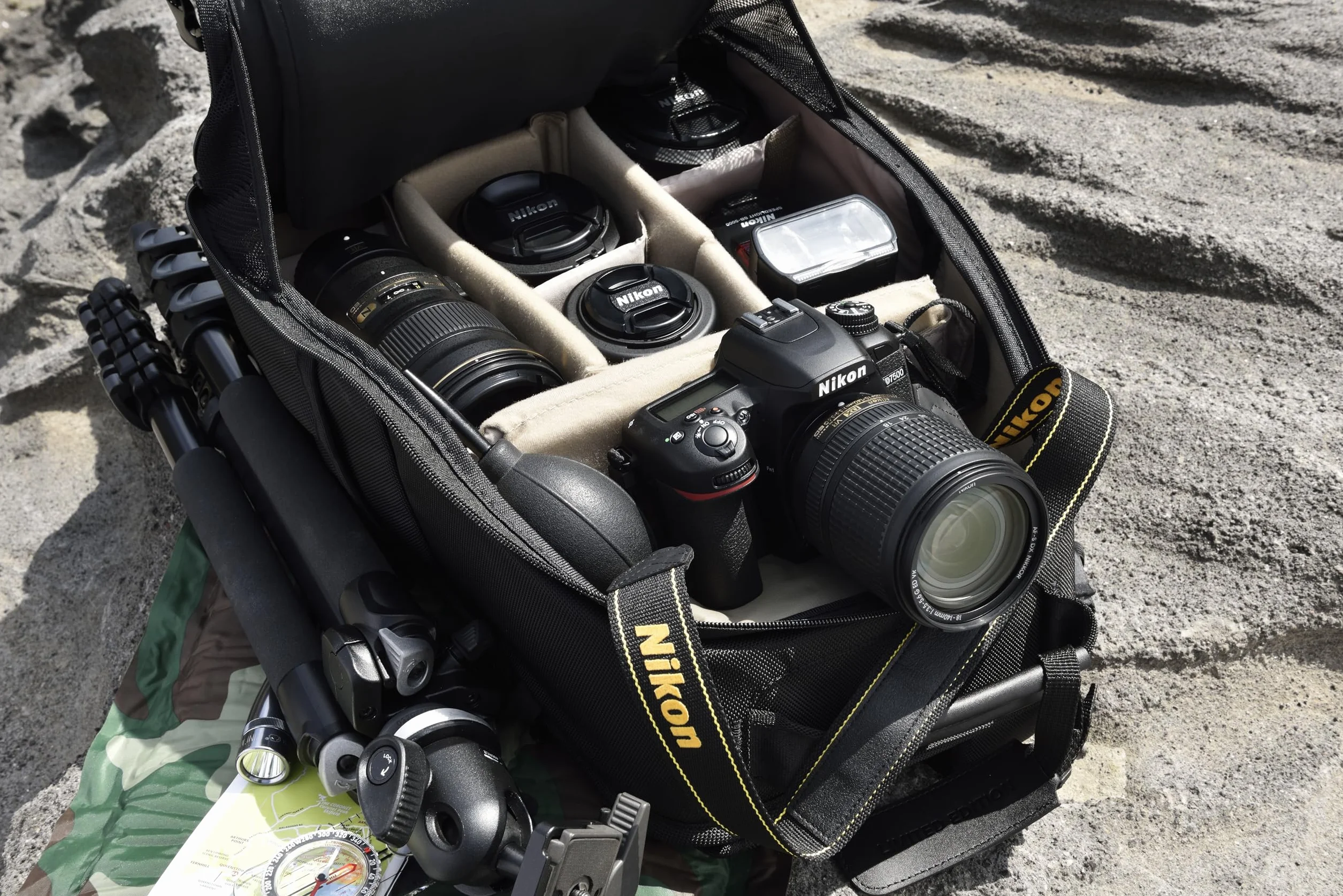 Nikon D7500 lustrzanka cyfrowa, 20,9 megapikseli, SD-8 GB 200 x Premium Lexar