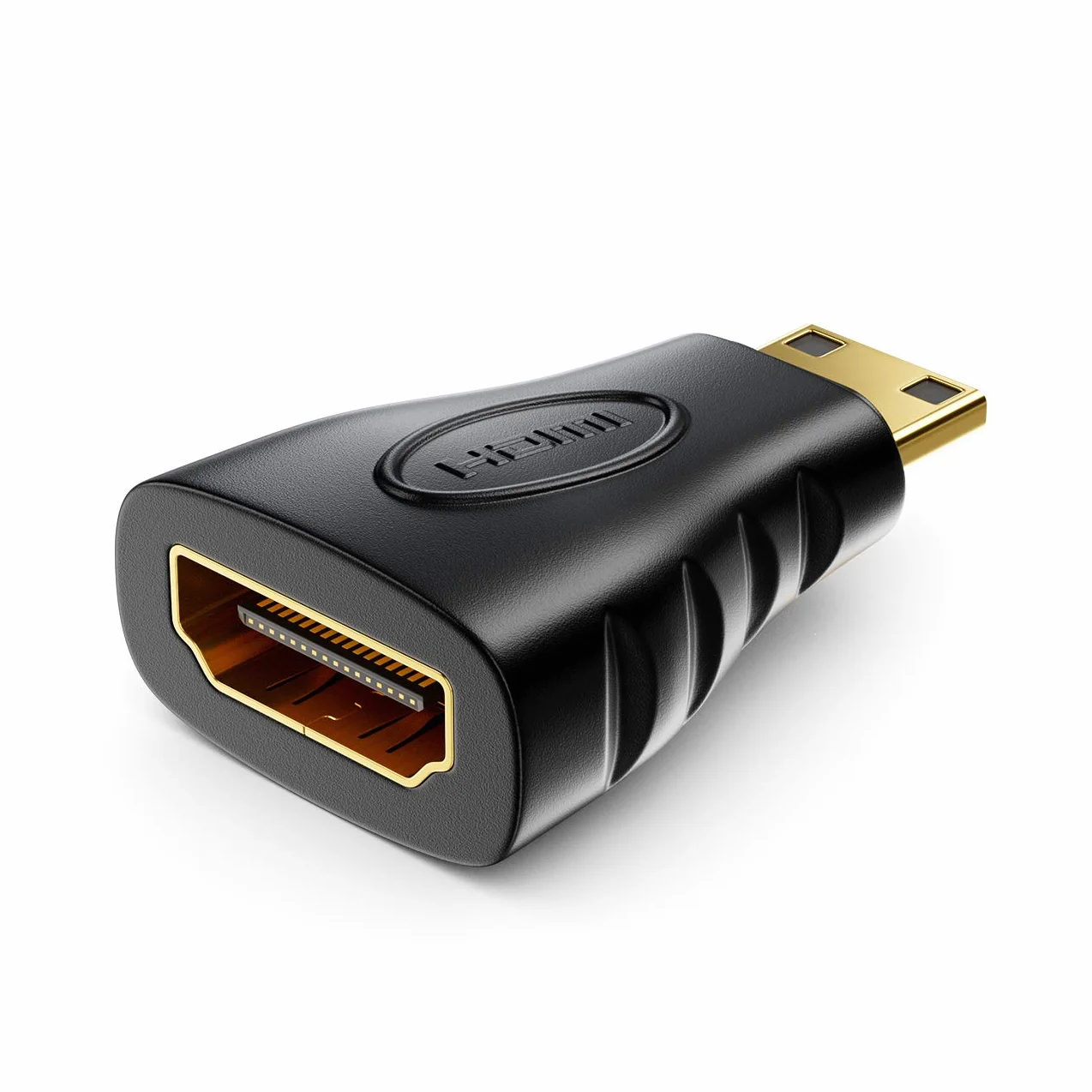 deleyCON Adapter HDMI do Mini HDMI - Gniazdo HDMI do Wtyczki Mini HDMI 1920x1200 1080p - Czarny