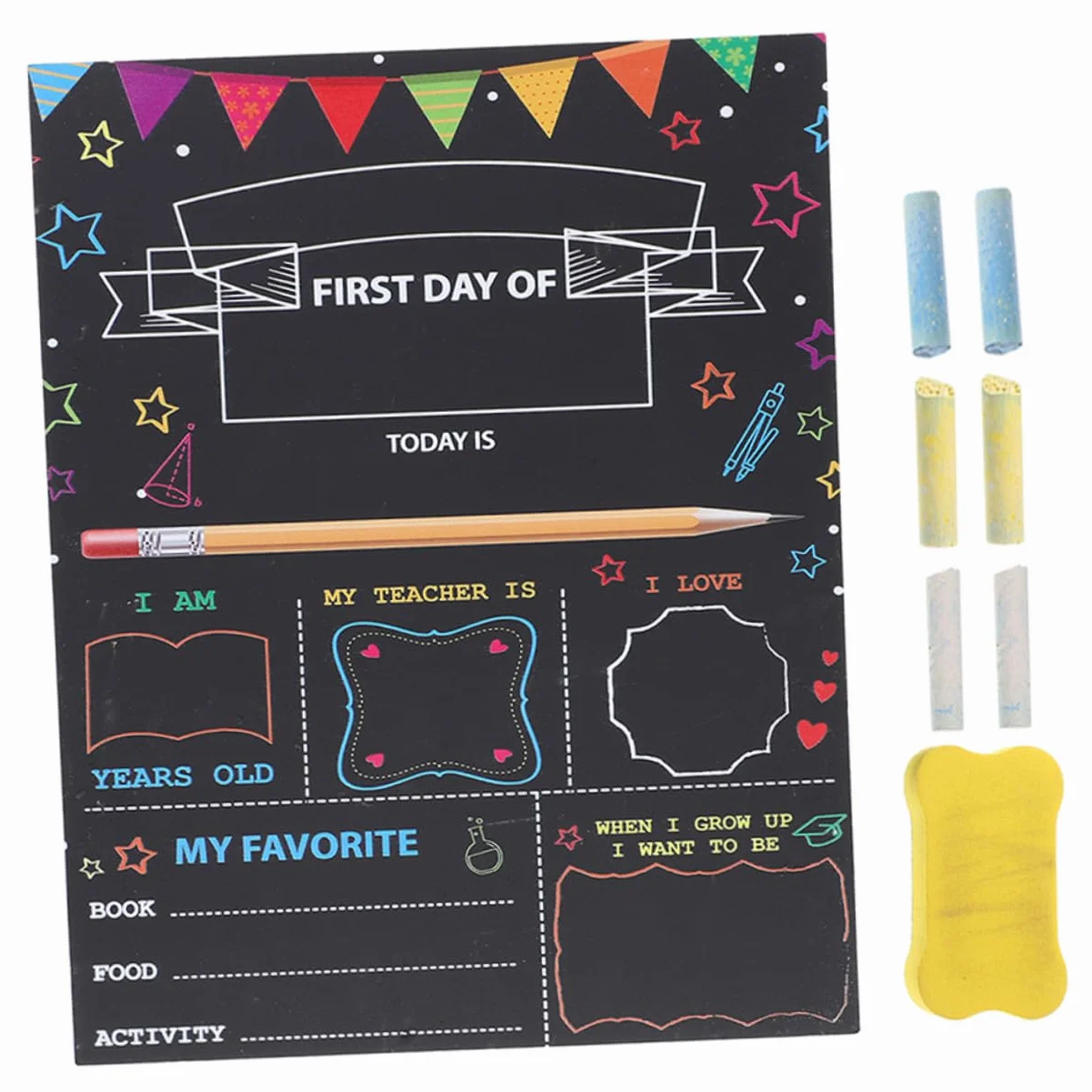 Panneau Bois Double Face Tableau Décoration École Maternelle Accessoire Scolaire