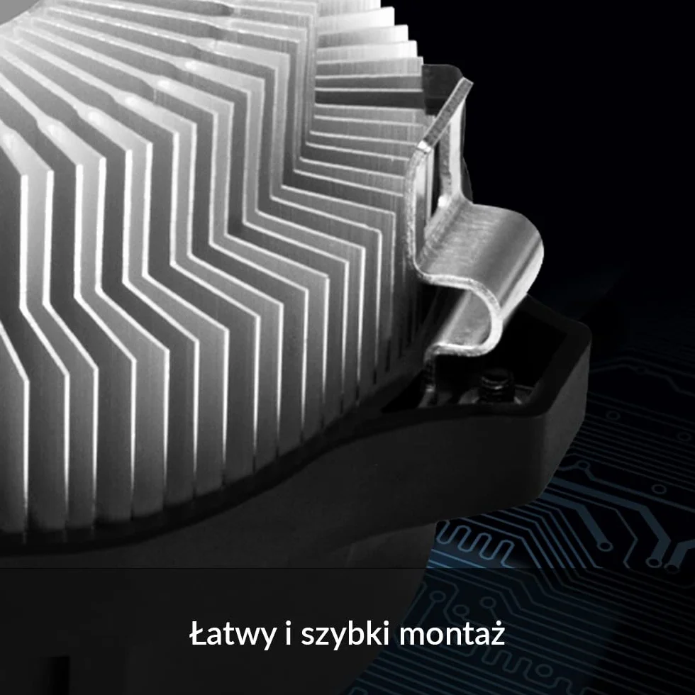 ARCTIC Alpine 23 - Kompaktowy cooler procesora AMD dla AM5 i AM4, wstępnie nałożona mieszanka termiczna MX-4, Komputer, PC - Czarny
