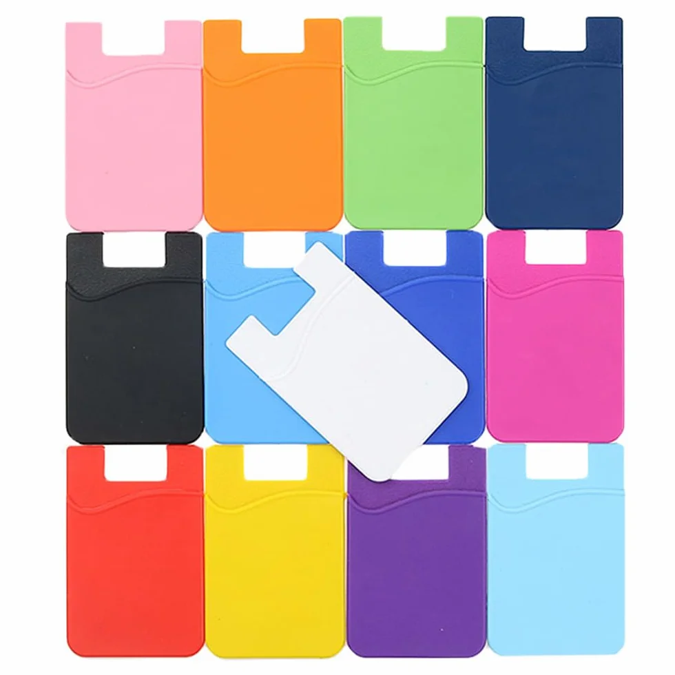 FYISWHO Uniwersalny uchwyt na karty na telefon komórkowy, etui na karty do asus zenfone 10 9 8 8z, silikon etui na karty kredytowe do zs630kl zs620kl ze620kl ze554kl zc520kl zc554kl ze520kl zc520tl