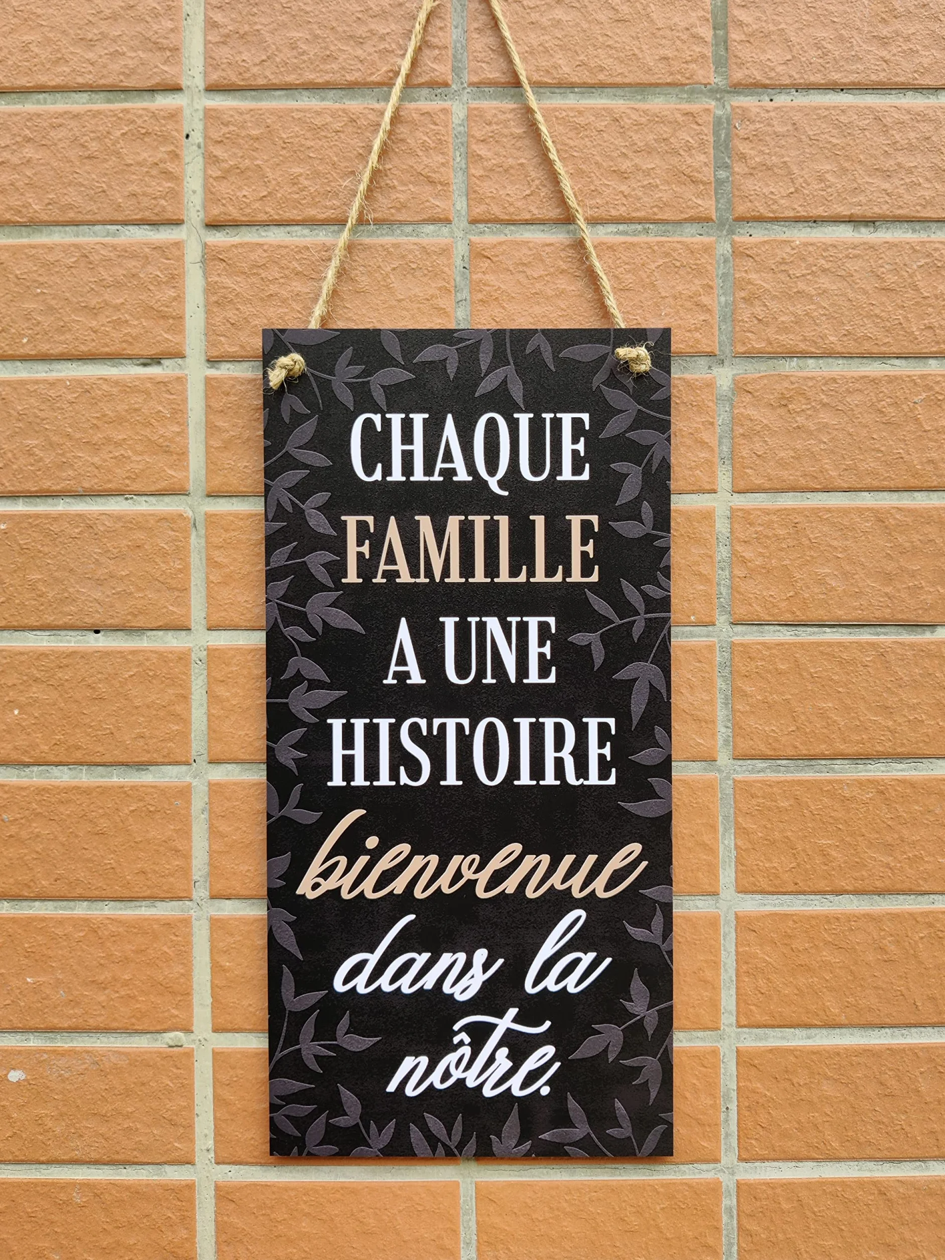 Enseignes pour la maison plaques de décoration 30 x 15 cm