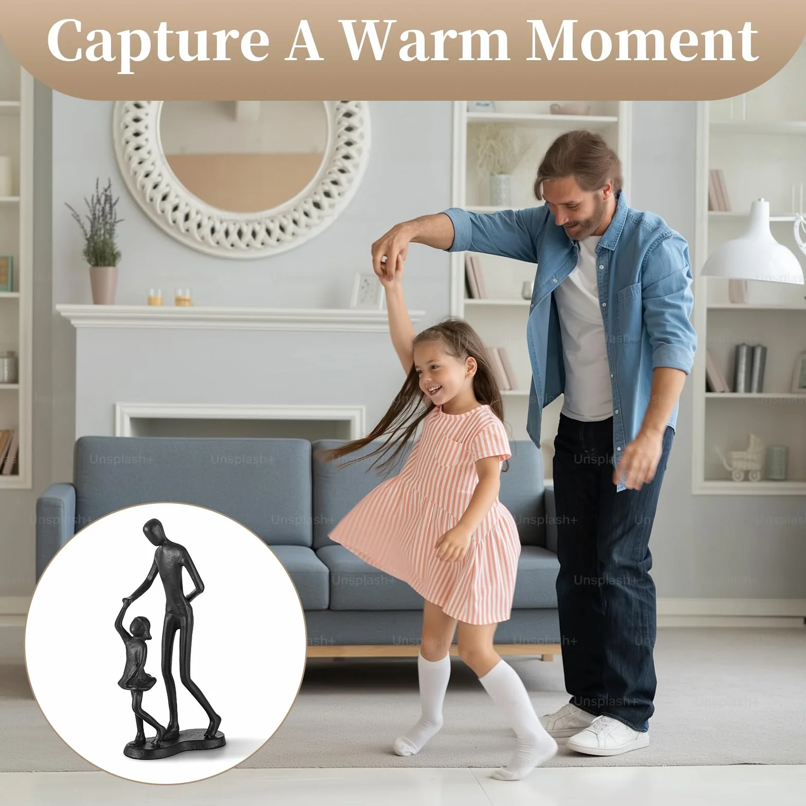 Beau Cadeau pour Papa de la Fille: Idee Cadeau pour la Fete des Peres Anniversaire Noël Saint-Valentin - Cadeaux Originl pour Papa Offerts par Enfant