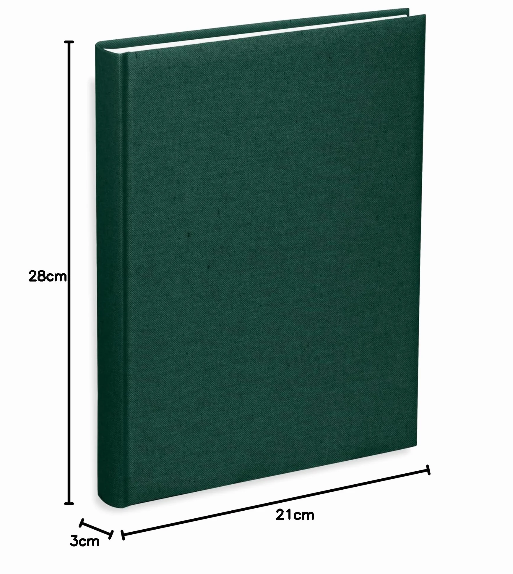 Album photo poches 21x28 cm 200 photos 13x18 cm couverture tissu coton vert