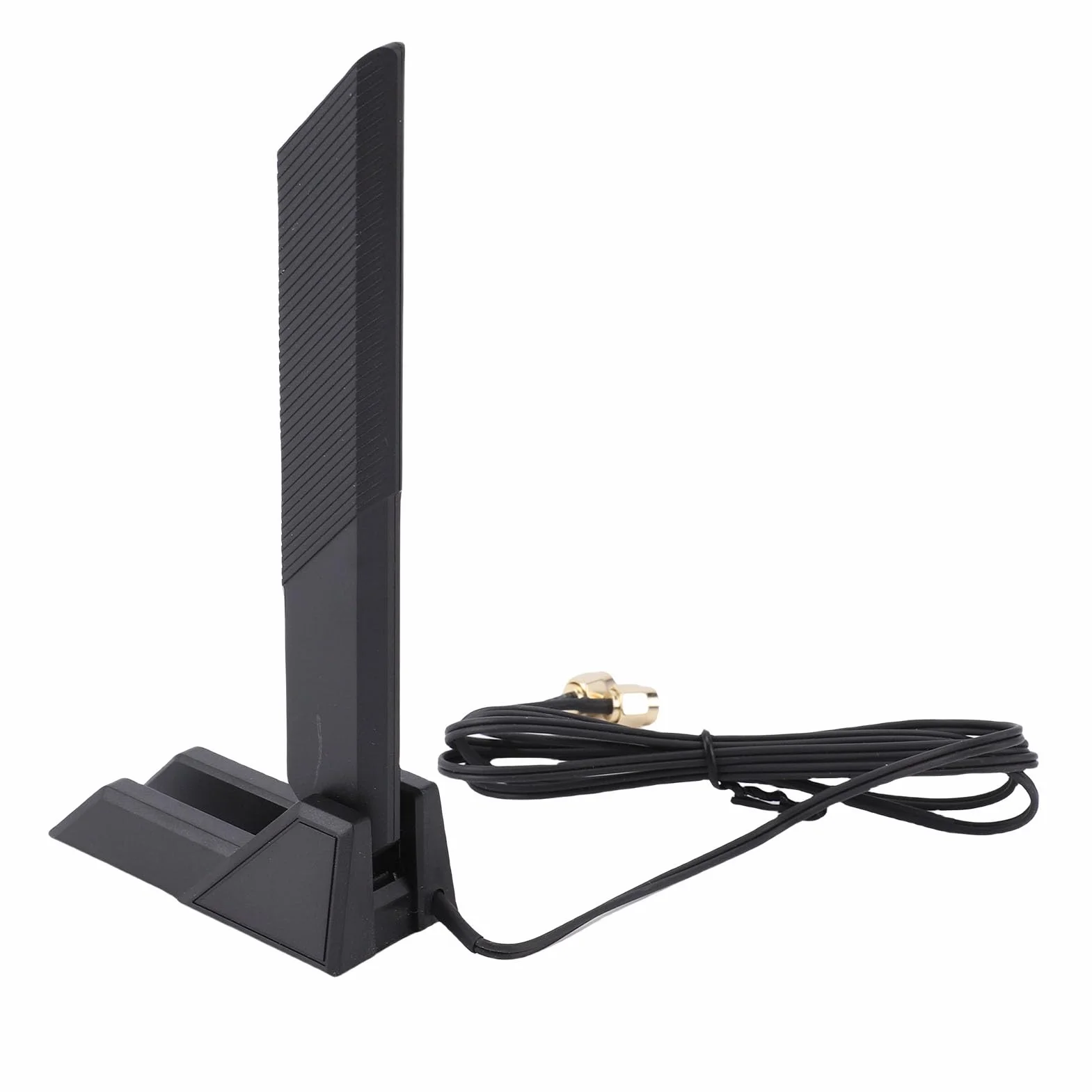 Trójzakresowa Antena WiFi, 2,4 GHz 5,8 GHz 6 GHz 12 DBi Antena SMA WiFi Podstawa Magnetyczna z Przedłużaczem 140 Mm/5,5 Cala, do Komputera Stacjonarnego Karta WiFi PCIe Router