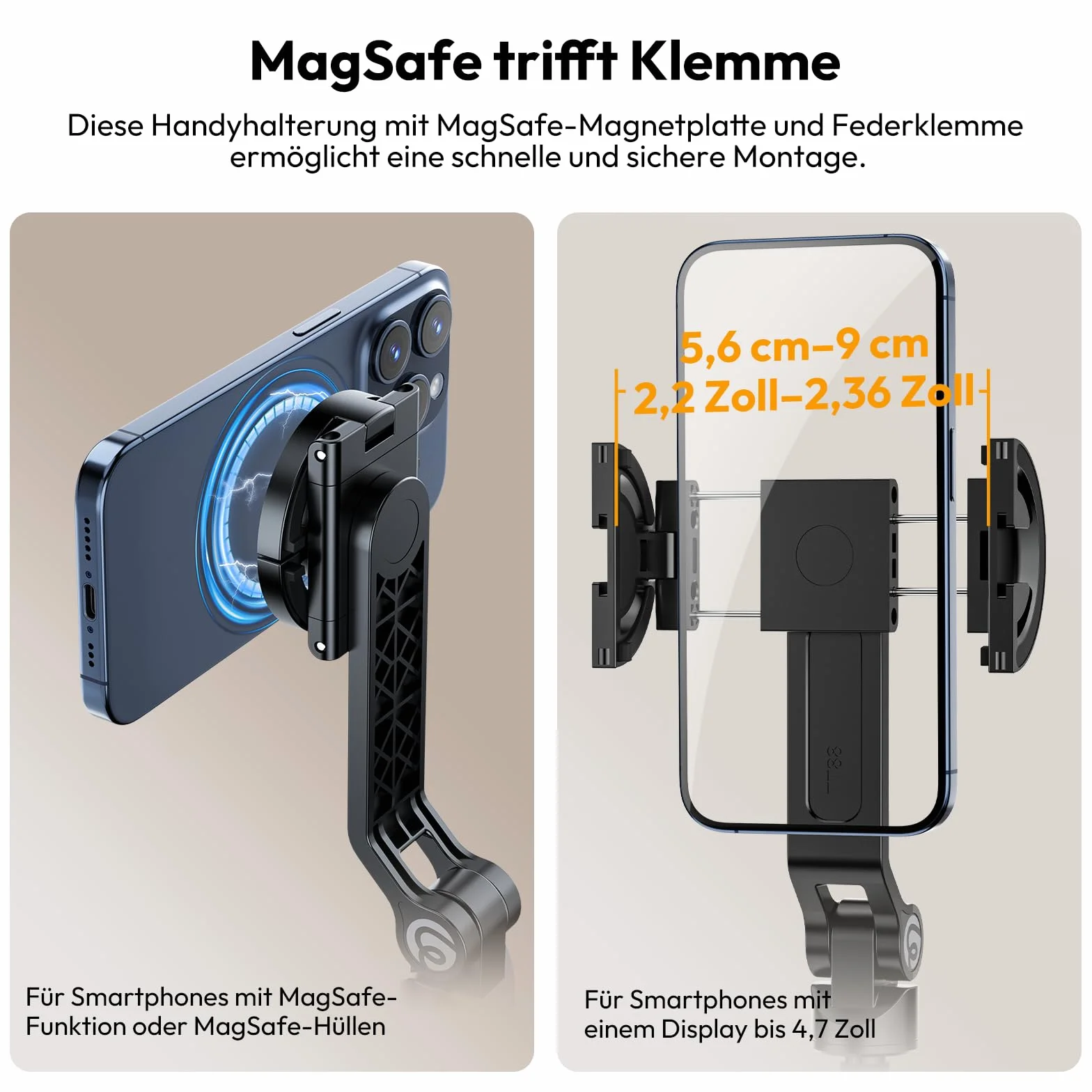 ULANZI TT88 statyw do telefonu komórkowego, 145 cm, magnetyczny kijek do selfie z pilotem zdalnego sterowania, stojak na telefon z klipsem 2 w 1, statyw kompatybilny z iPhone/Samsung/Huawei
