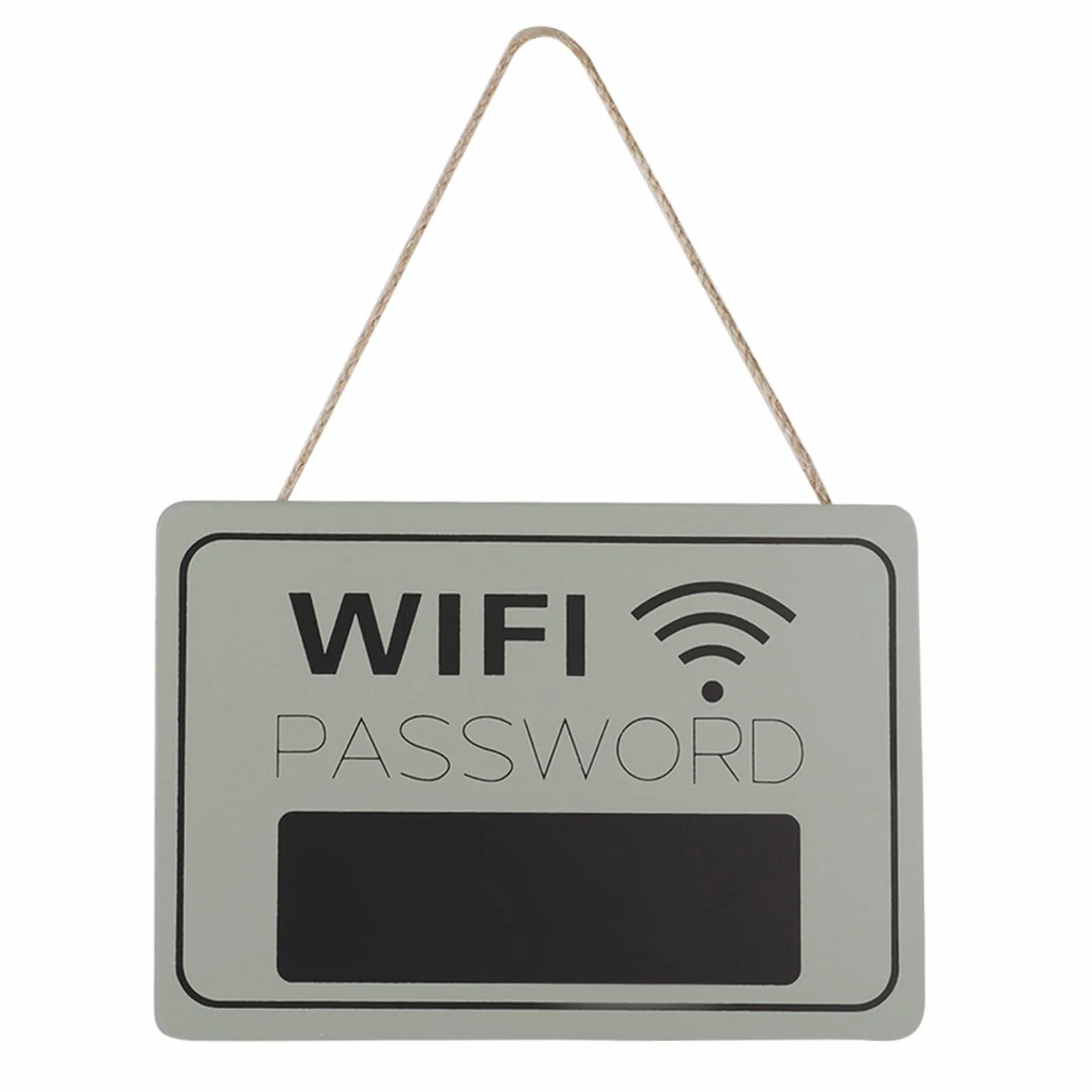 Panneau WiFi Mot de Passe Mural en Bois Blanc pour Maison Café