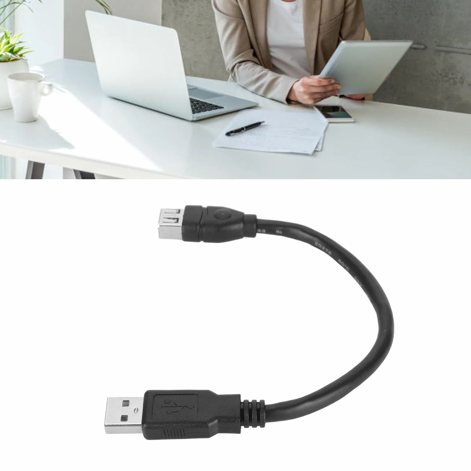 Asixxsix Firewire 1394 6-pinowy kabel do ładowania USB, Firewire IEEE 1394 6-pinowy żeński na USB 2.0 A męski Adapter Kabel konwertujący do aparatu cyfrowego, cyfrowych rejestratorów wideo,