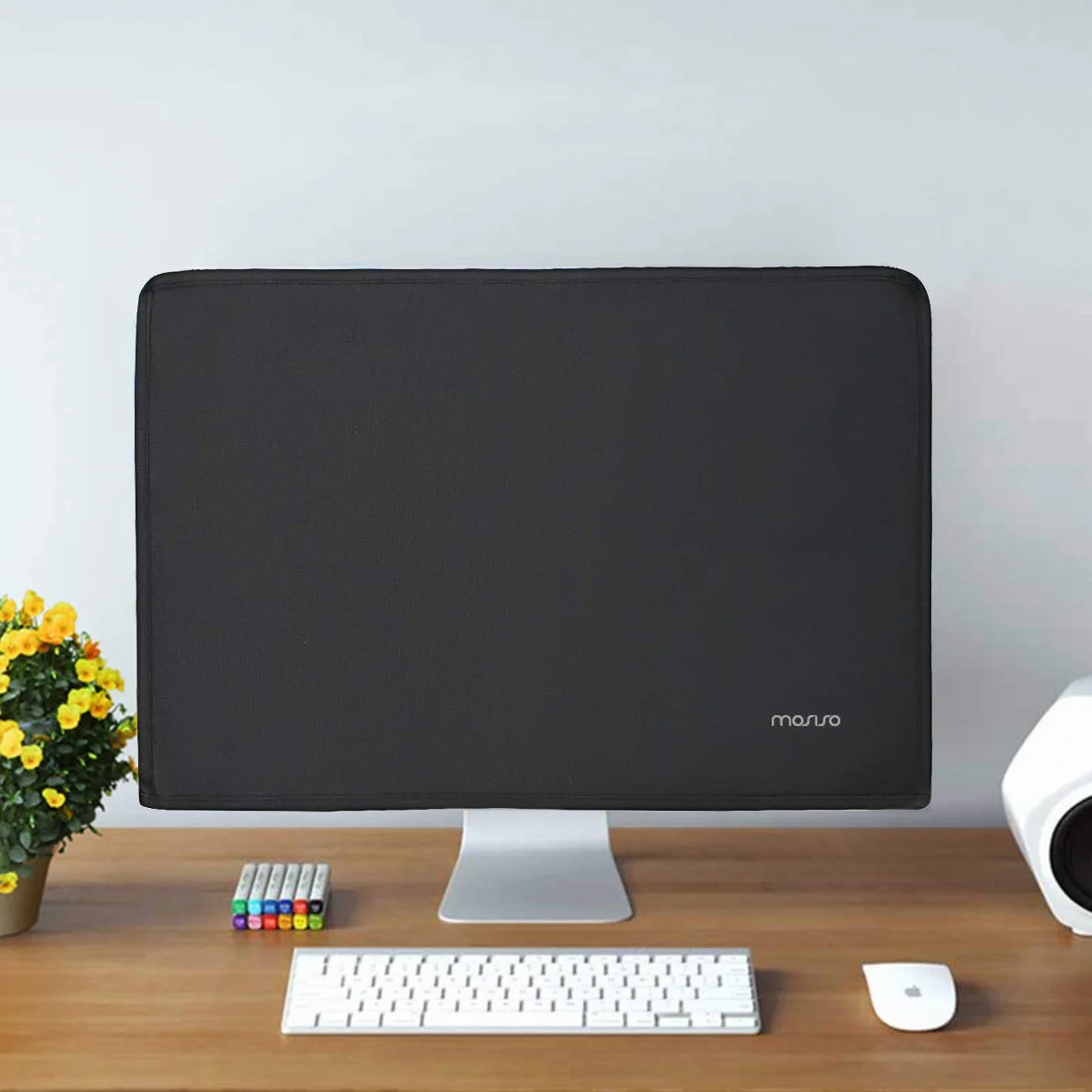 MOSISO Osłona przeciwpyłowa 26, 27, 28, 29 cali antystatyczna poliestrowa osłona ekranu LCD/LED/HD osłona ekranu kompatybilna z 26-29" iMac, PC, komputerem stacjonarnym i telewizorem, czarny
