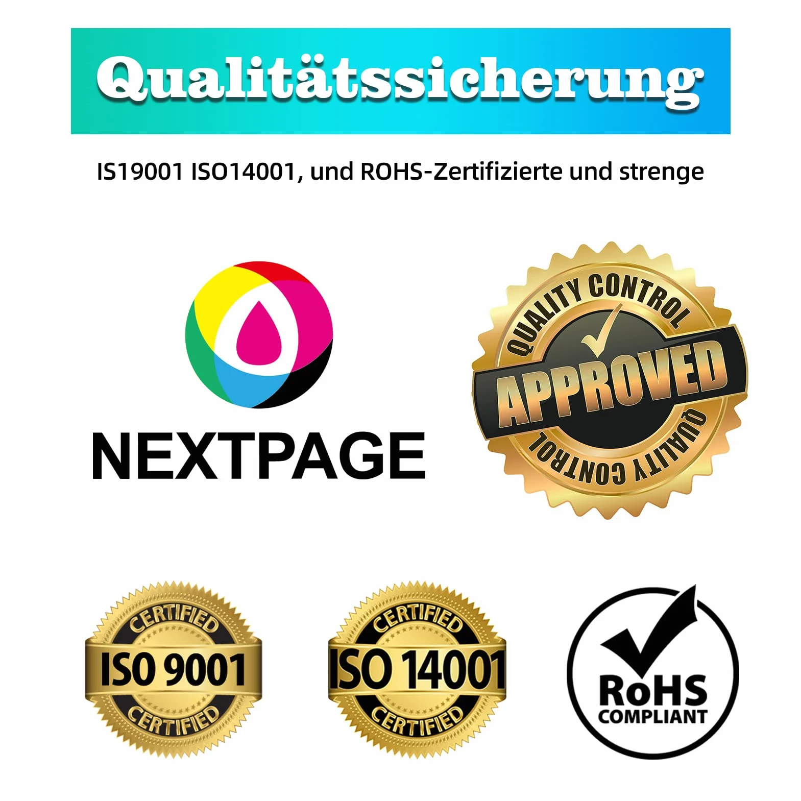 Nextpage Kit de nettoyage de tête d'impression 100 ml pour imprimantes jet d'encre Epson HP Canon Brother Lexmark Kodak Samsung