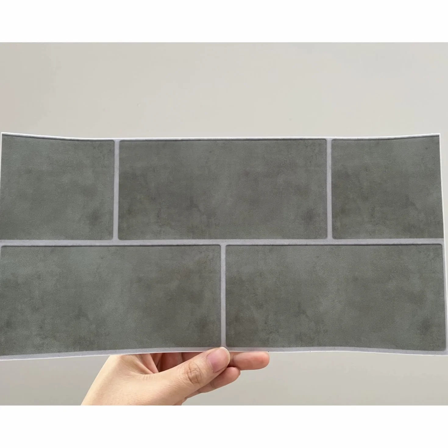 Neukids Autocollants pour carreaux vert sauge, autocollants autoadhésifs pour dosserets cuisine salle de bain
