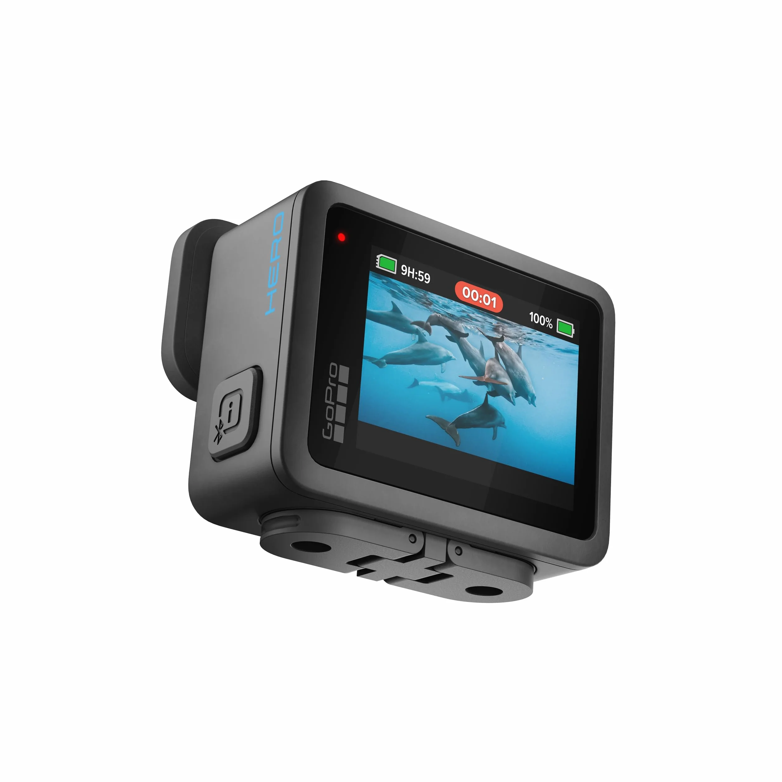 GoPro HERO – Kompaktowa wodoodporna kamera akcji z wideo 4K Ultra HD, zdjęciami 12 MP, ekranem dotykowym