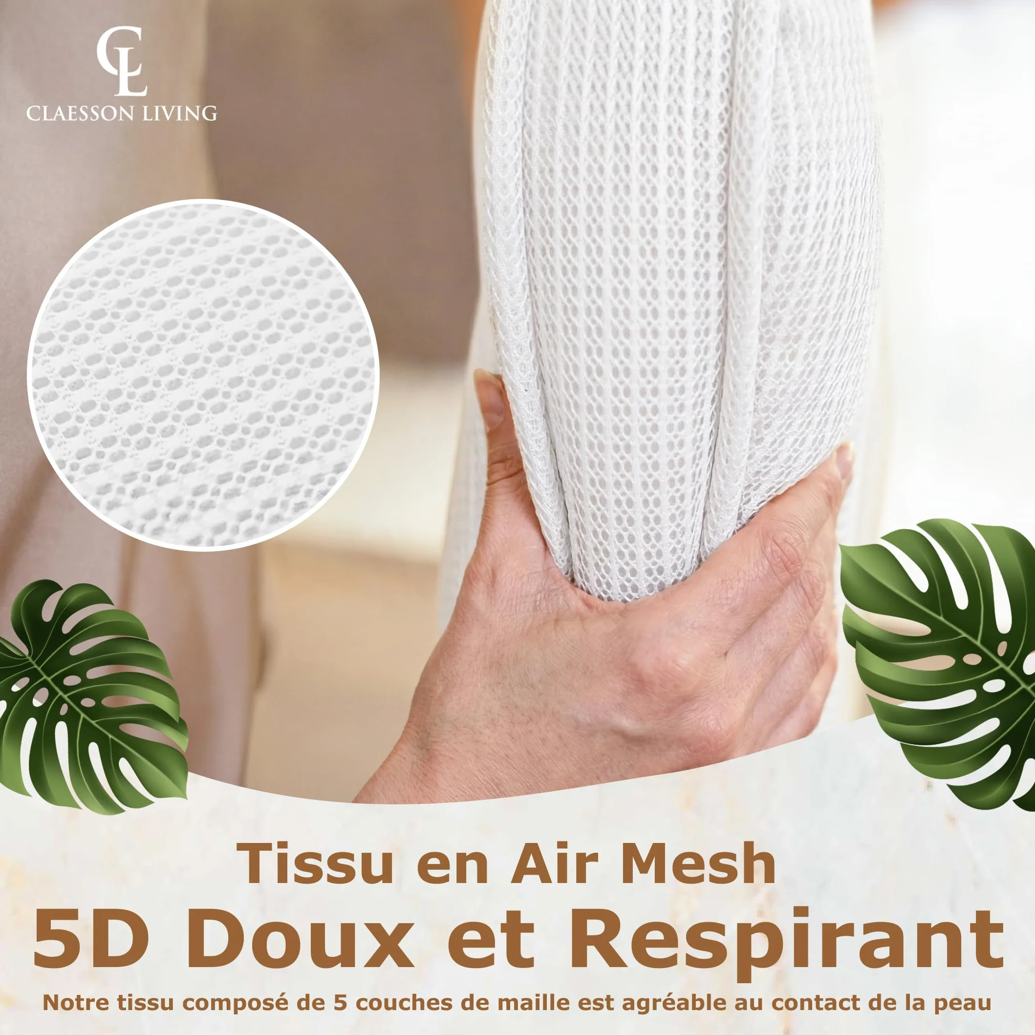 Coussin Baignoire Corps Complet Claessonliving (152x56cm) - Matelas de Bain avec appuie-tête (11cm) & Supports Corps - Coussin Baignoire Adulte - Oreiller Baignoire - Sacs de Lavage Inclus - Blanc