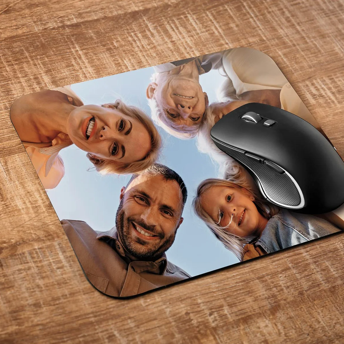 GRAVURE CONCEPT Tapis De Souris Personnalisable en Polyester Base Silicone Antidérapante