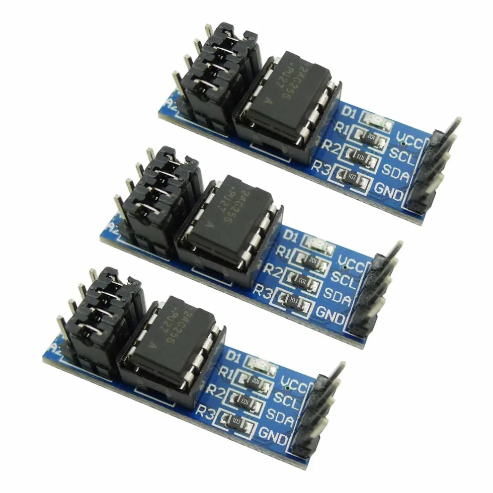 AT24C256 Module de mémoire EEPROM I2C IIC 3 pièces pour microcontrôleurs