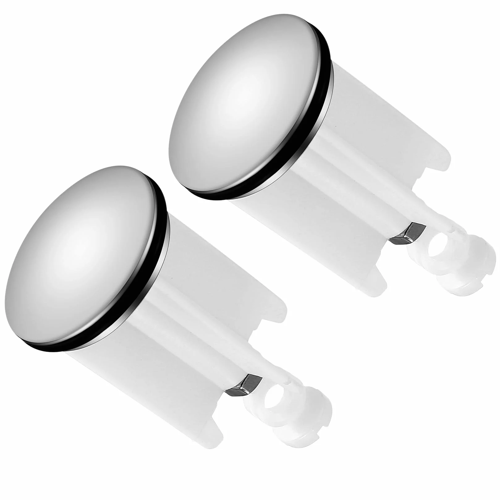 Bouchon Lavabo Universel 2 Pièces avec Filtre Cheveux pour Évier, Bidet, Salle de Bain