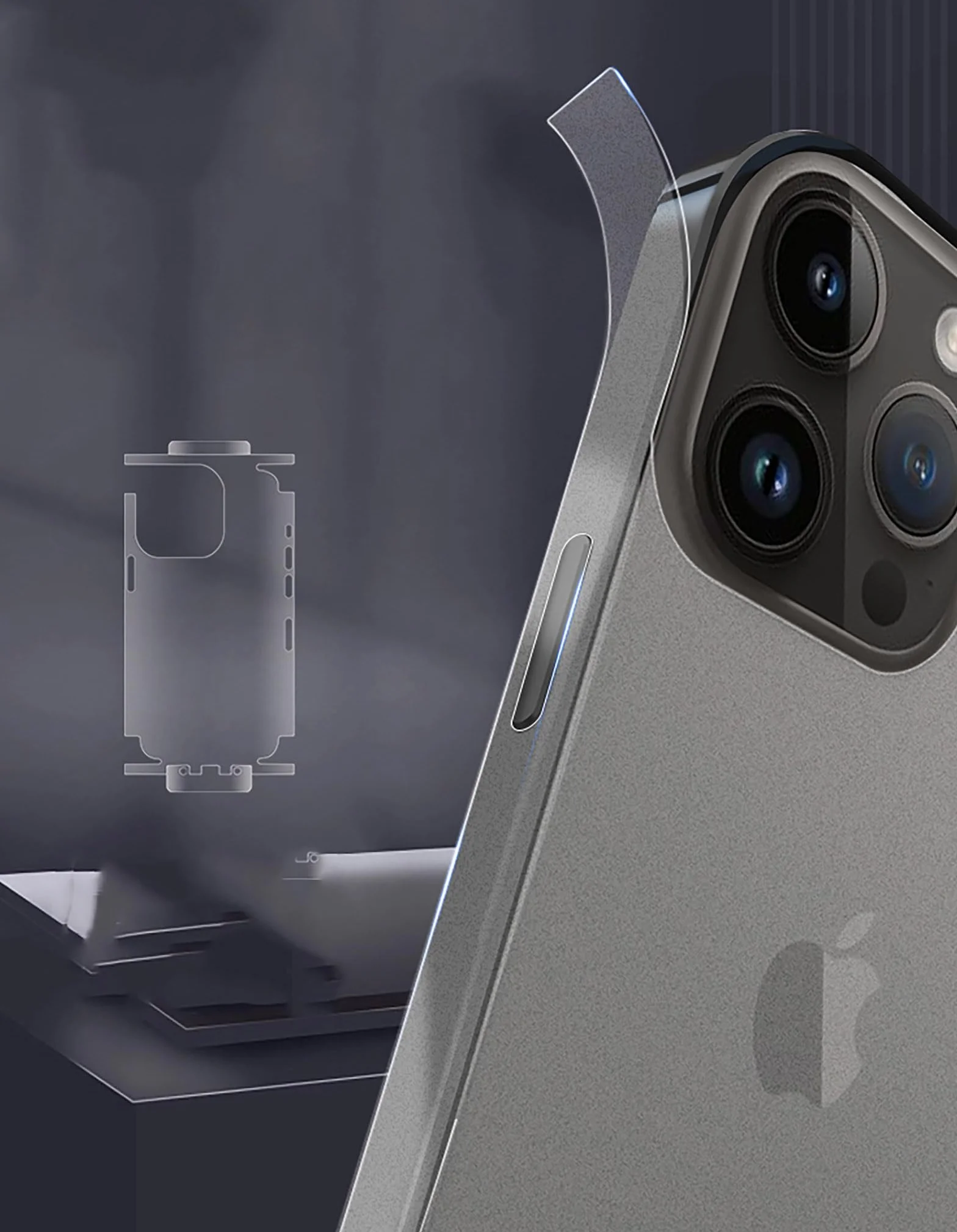 GIOPUEY 2 sztuki osłony tylnej do iPhone'a 15 Plus, iPhone 15 Plus, folia ochronna na tył, miękka TPU, cienka, matowa tekstura, ochronna krawędź, przezroczysta