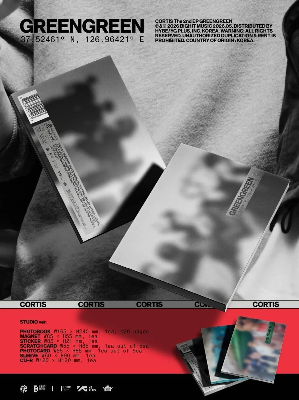 CORTIS GreenGreen 2nd EP Album STUDIO ver.