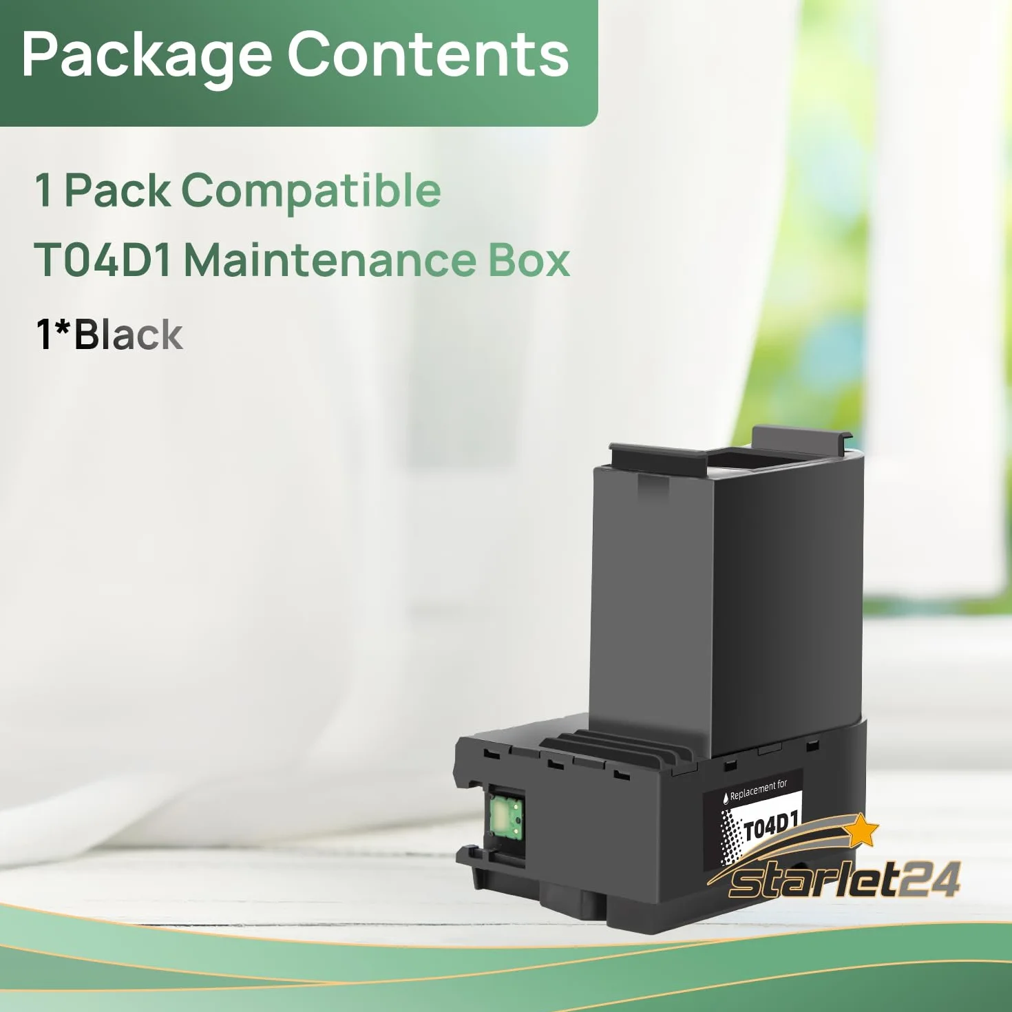 Epson Compatible Maintenance Box T04D1 C13T04D100 pour EcoTank ET-4750 ET-3750 ET-2850 ET-4850 ET-15000 Workforce WF-2865DWF WF-2860DWF XP-5105 XP-5150