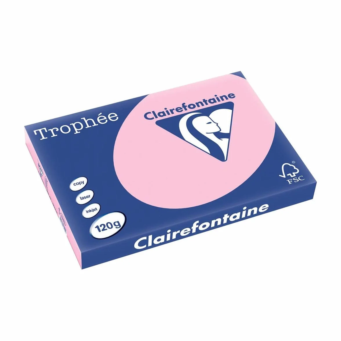 Ramette de 250 feuilles de papier Trophée rose, A3, 120 g/m²