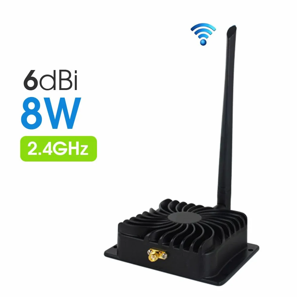 EP-AB003 8000mW 39dBm 2.4Ghz Wifi bezprzewodowy wzmacniacz szerokopasmowy Router zakres mocy wzmacniacz sygnału wzmacniacz Repeater Extender dla ruterów, kamery IP