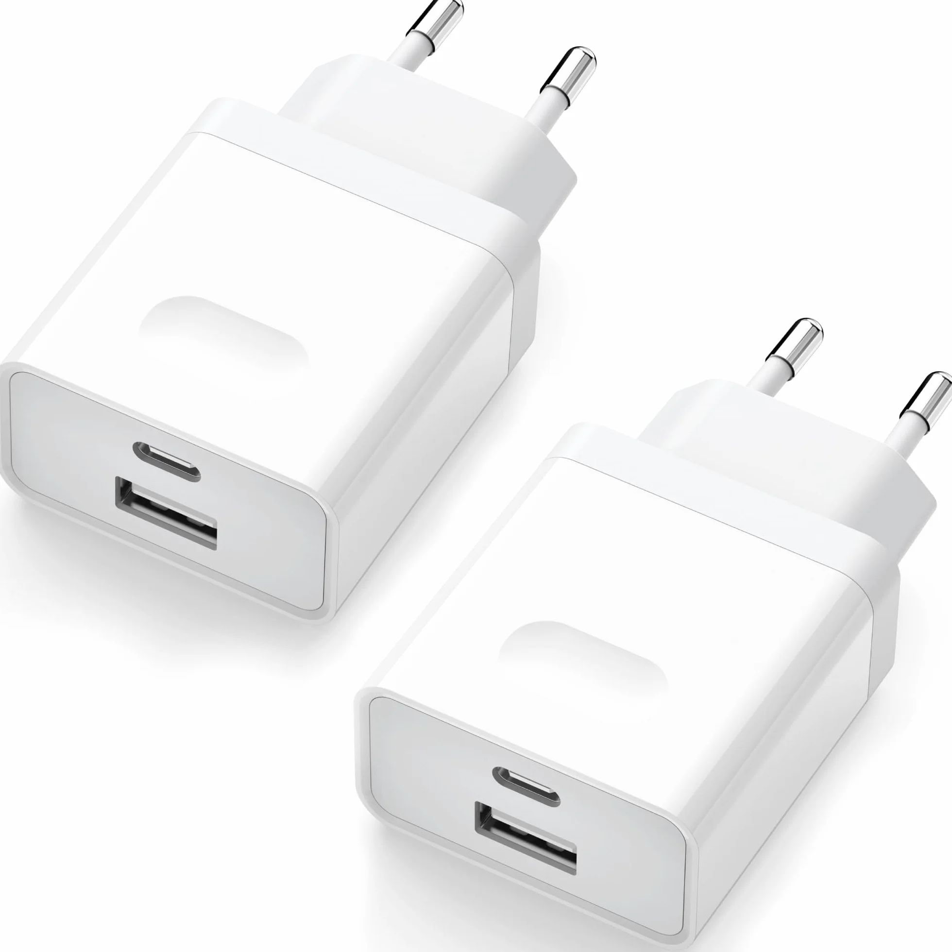 Chargeur USB C 20W Rapide pour iPhone 16 15 14 13 12 11 Pro Max SE, Galaxy, Pad, Adaptateur Secteur Type C Double Bloc Mural