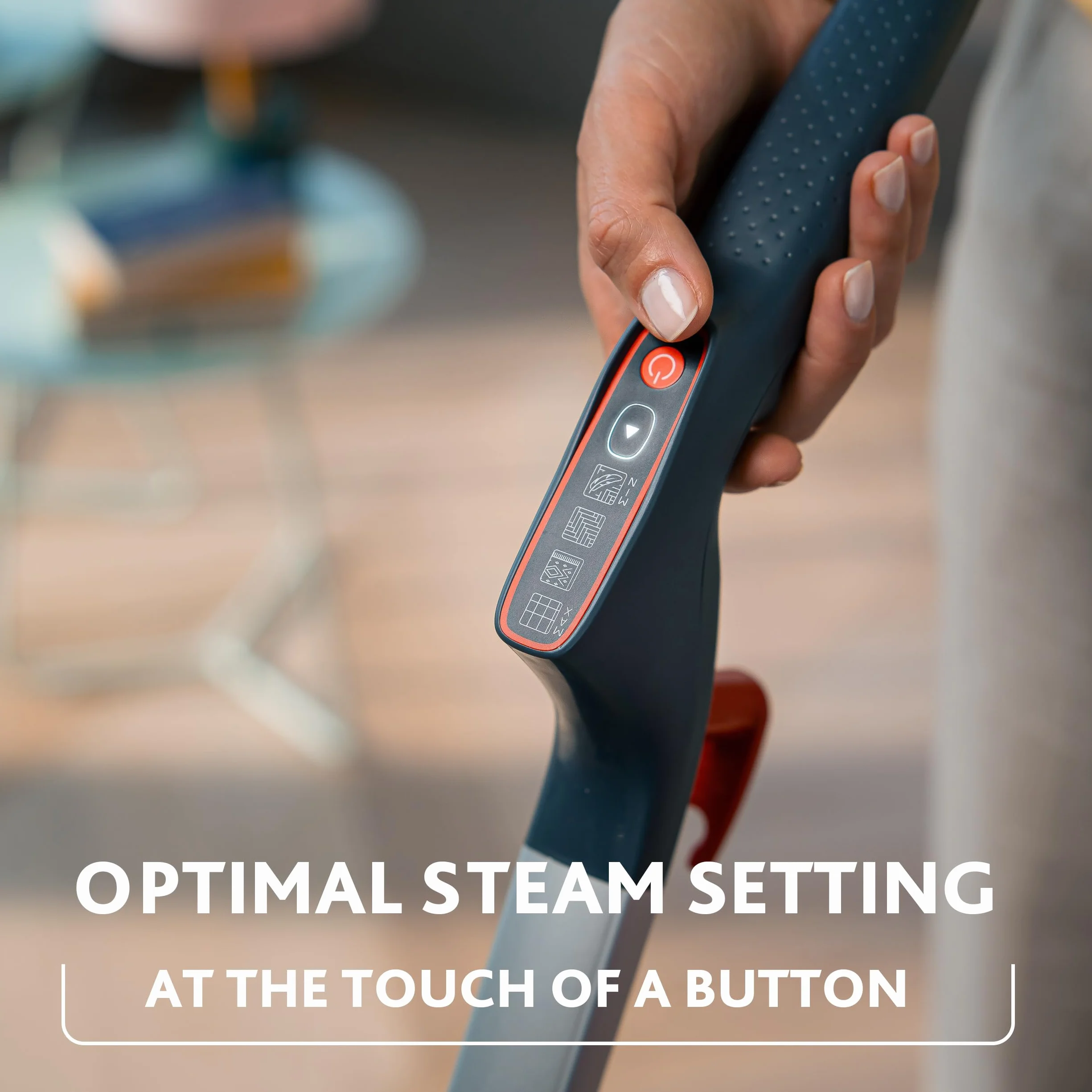Vileda Steam Plus Pro Nettoyeur vapeur, tue jusqu’à 99% des bactéries et des virus, parfait pour les sols délicats, avec 4 réglages de la vapeur, plateau de rangement inclus
