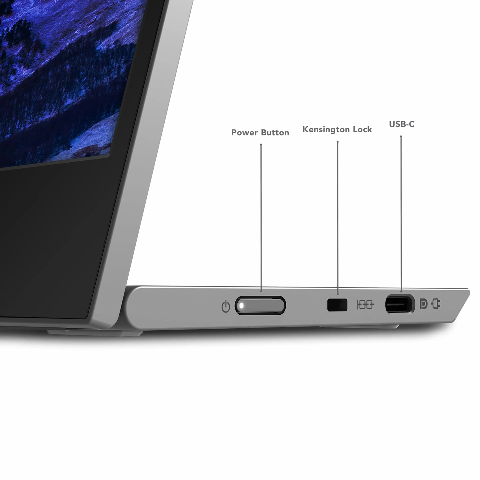 Lenovo L15 Mobilny monitor 15,6 cala FHD 1080p IPS Panel z USB Type-C, stojak na wysokość - czarny