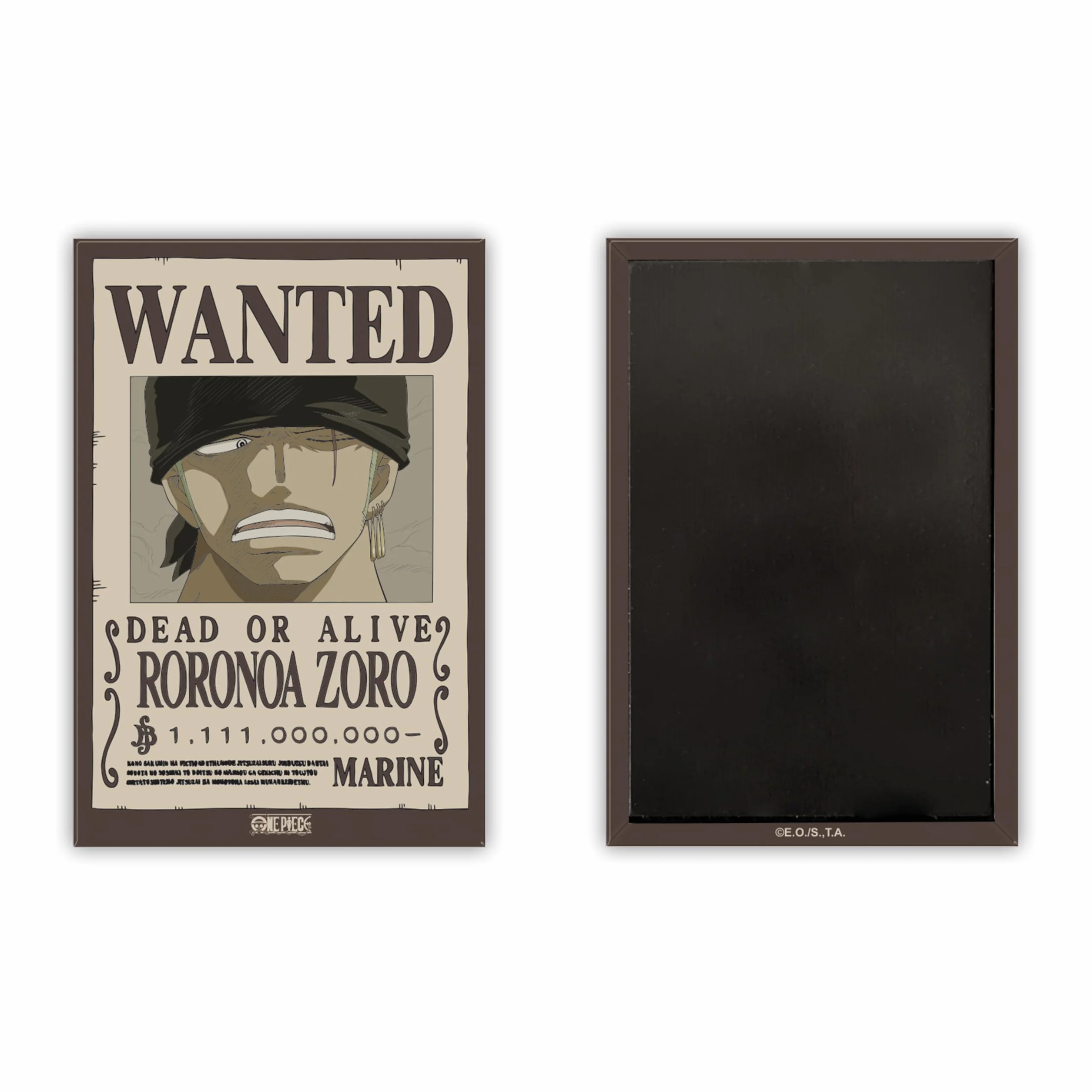 ABYstyle One Piece Magnet Décoratif Officiel Format Standard Wanted Zoro