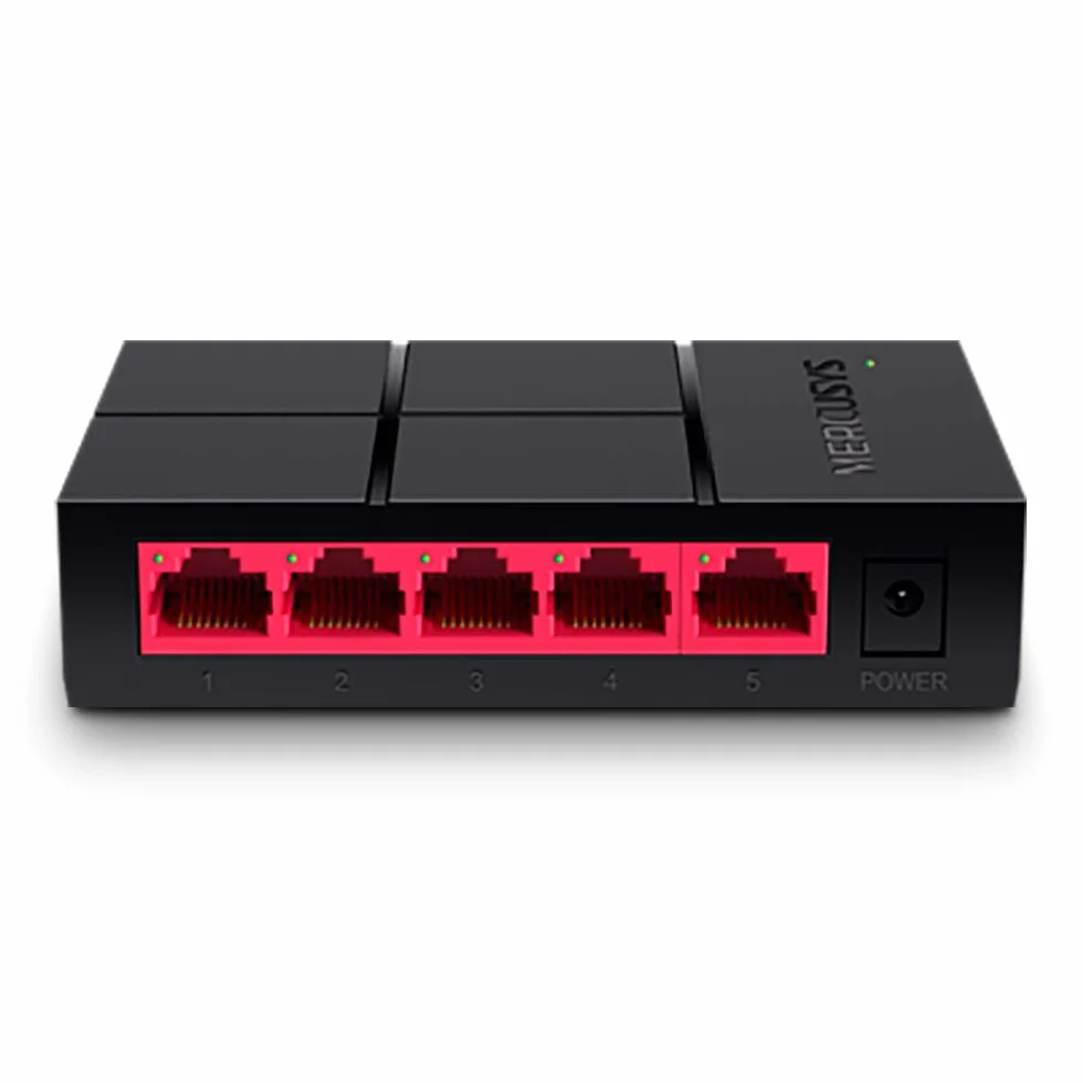 TP-Link Mercusys MS105G Switch Ethernet 5 Ports RJ45 Hub Plug-and-Play