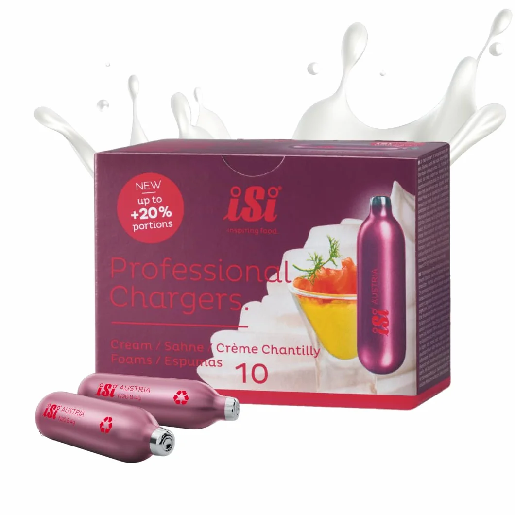 iSi 8.4g N20 Lot de 10 gélules professionnelles