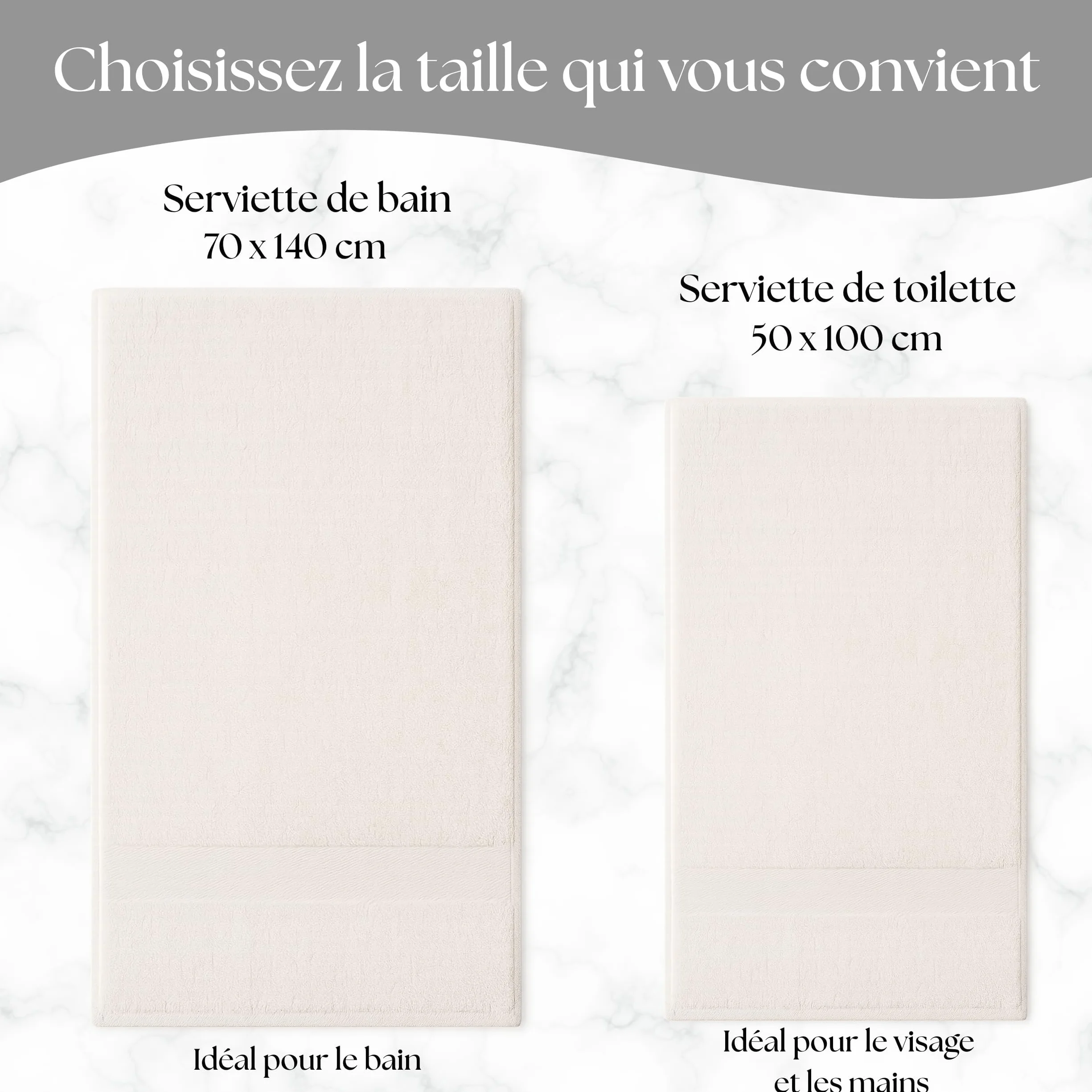 Serviette brodée personnalisée 100% coton épais absorbant noir 70x140 cm 50x100 cm broderie prénom texte