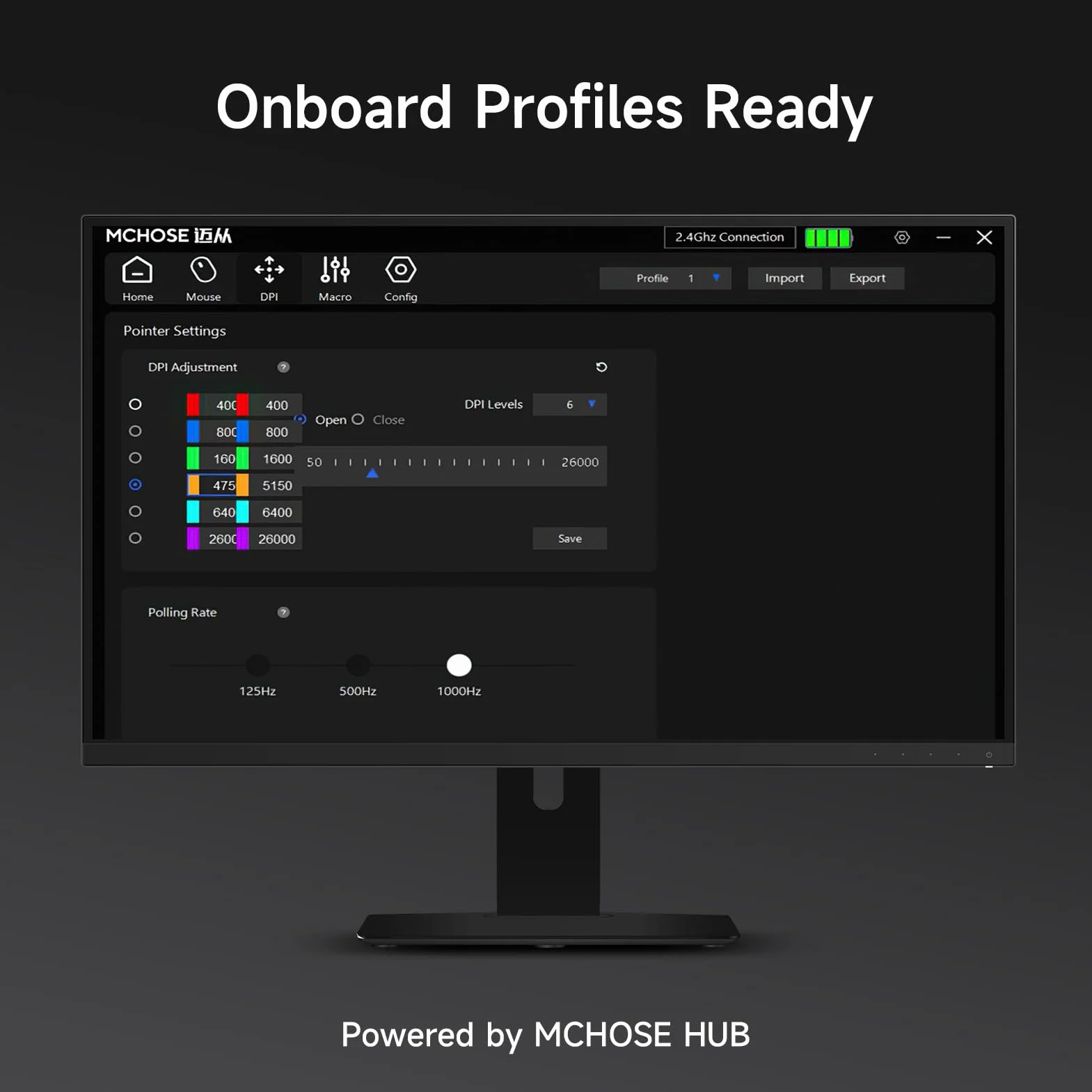 MCHOSE L7 Pro ultralekka mysz do gier 39G, bezprzewodowa mysz do gier z ultraszybkim odbiornikiem 8K, 26 000 DPI, szybkość wybierania 8KHz, przełącznik optyczny, 2.4G/BT bezprzewodowa/przewodowa USB-C