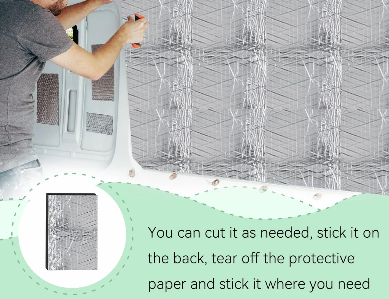 Zestaw 10 mat aluminiowo-butylowych wygłuszających, samoprzylepne maty izolacyjne, panele aluminiowo-butylowe na maskę samochodu, do wygłuszania
