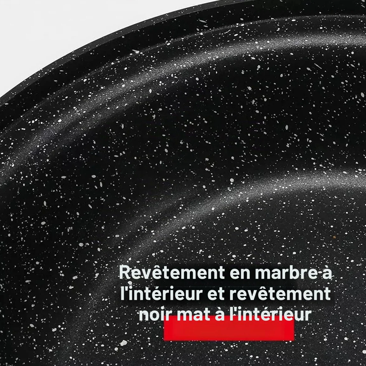 Tajine en céramique et fonte en aluminium adapté à l'induction | Poignées | Convient pour 4-8 personnes | Ø 30 cm