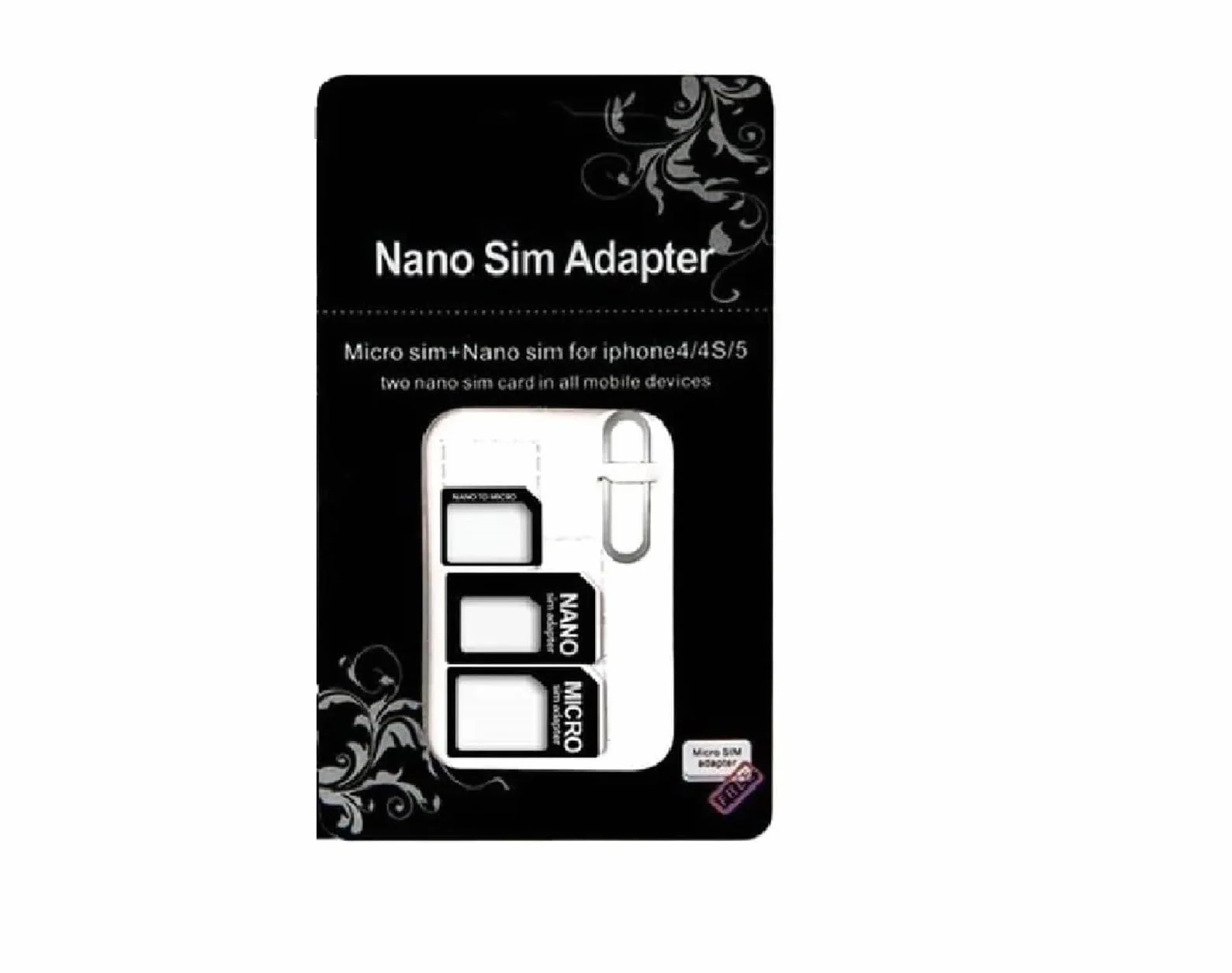 Nano SIM i adapter micro SIM zestaw do smartfonów, telefonów komórkowych i tabletów: 4 w 1 kompletny zestaw, mini zestaw z klicksi cherung, w 100% kompatybilny