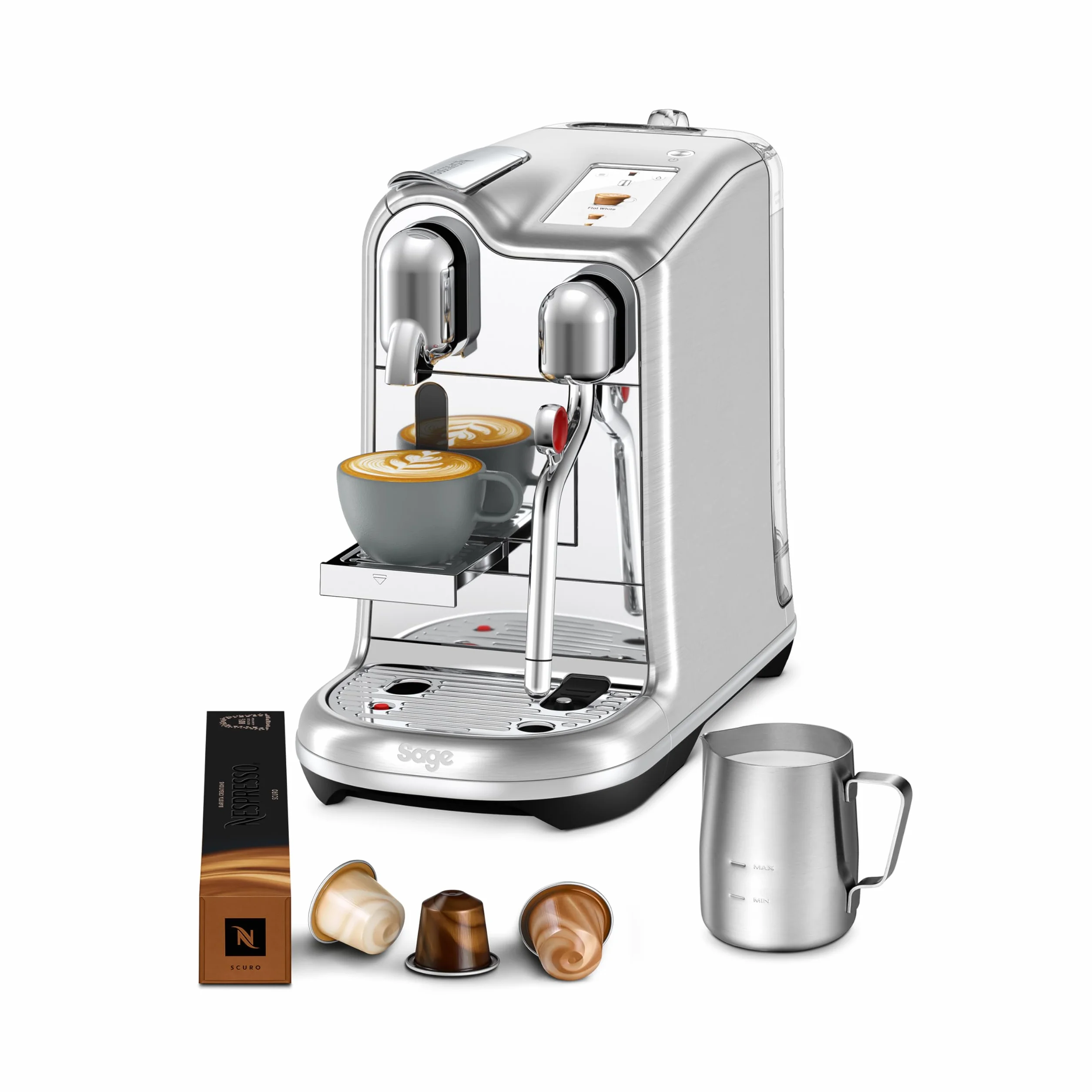 Nespresso Creatista Pro Machine à café, SNE900BSS par acier inoxydable, Sage Appliances