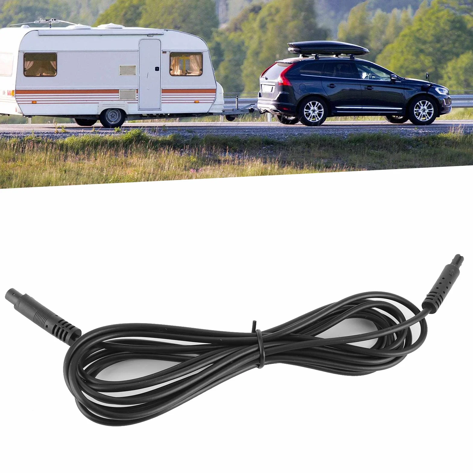 Yctze 2,5 m 4-Pinowy Kabel Kamery Cofania, Przedłużacz Do Przyczepy Kempingowej 12 V 24 V