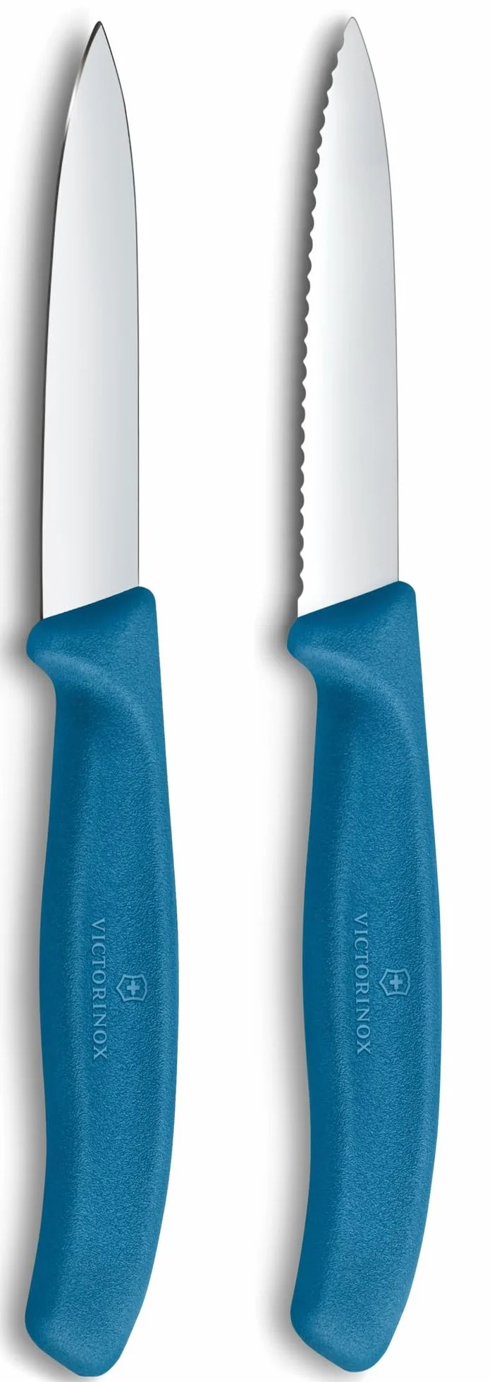 Victorinox Swiss Classic Couteau à légumes et à éplucher, acier inoxydable, bleu
