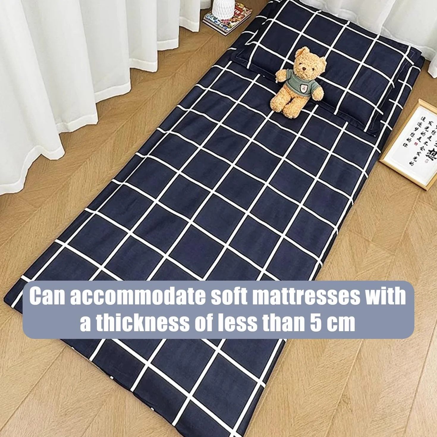 Housse Futon pour Matelas Japonais 70 x 200cm Anti-Poussière Confortable