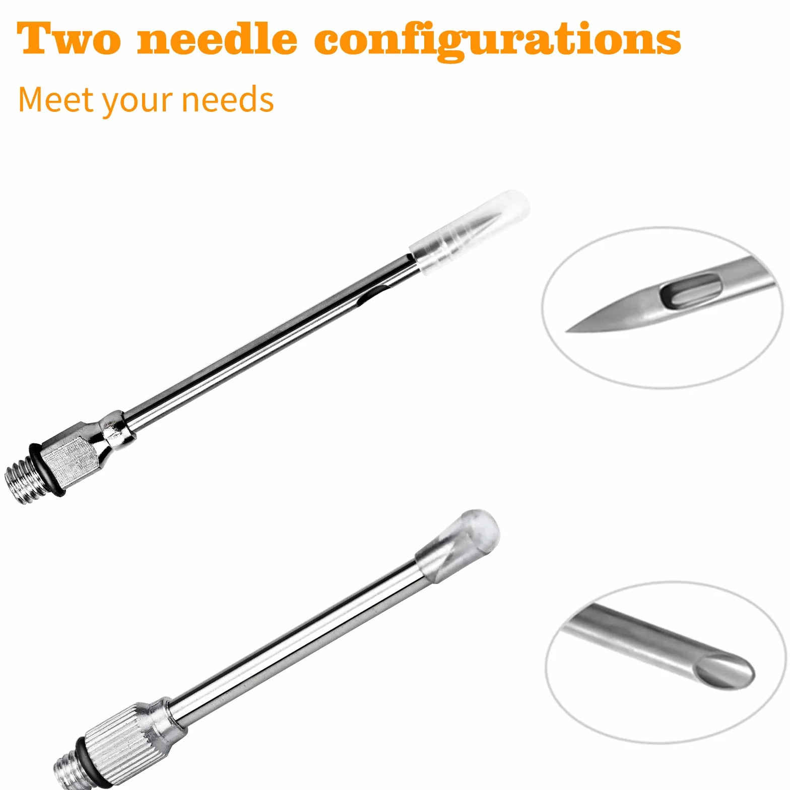 Winfred Poire à Sauce Acier Inoxydable 304 Caoutchouc Pipette Cuisine Aiguille d'Injection Brosse Nettoyage BBQ