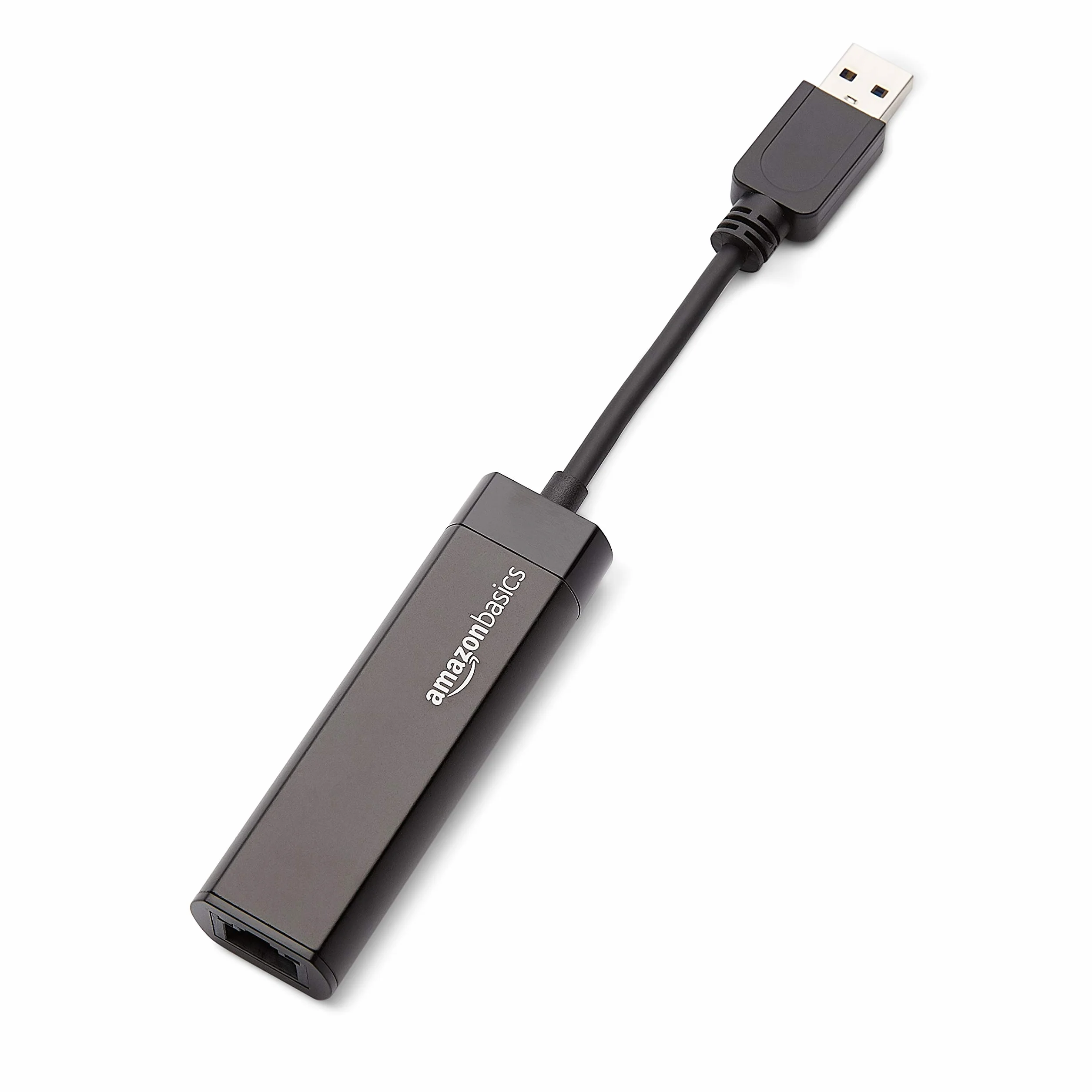 Amazon Basics Adaptateur Internet USB 3.0 vers 10/100/1000 Gigabit Ethernet Noir