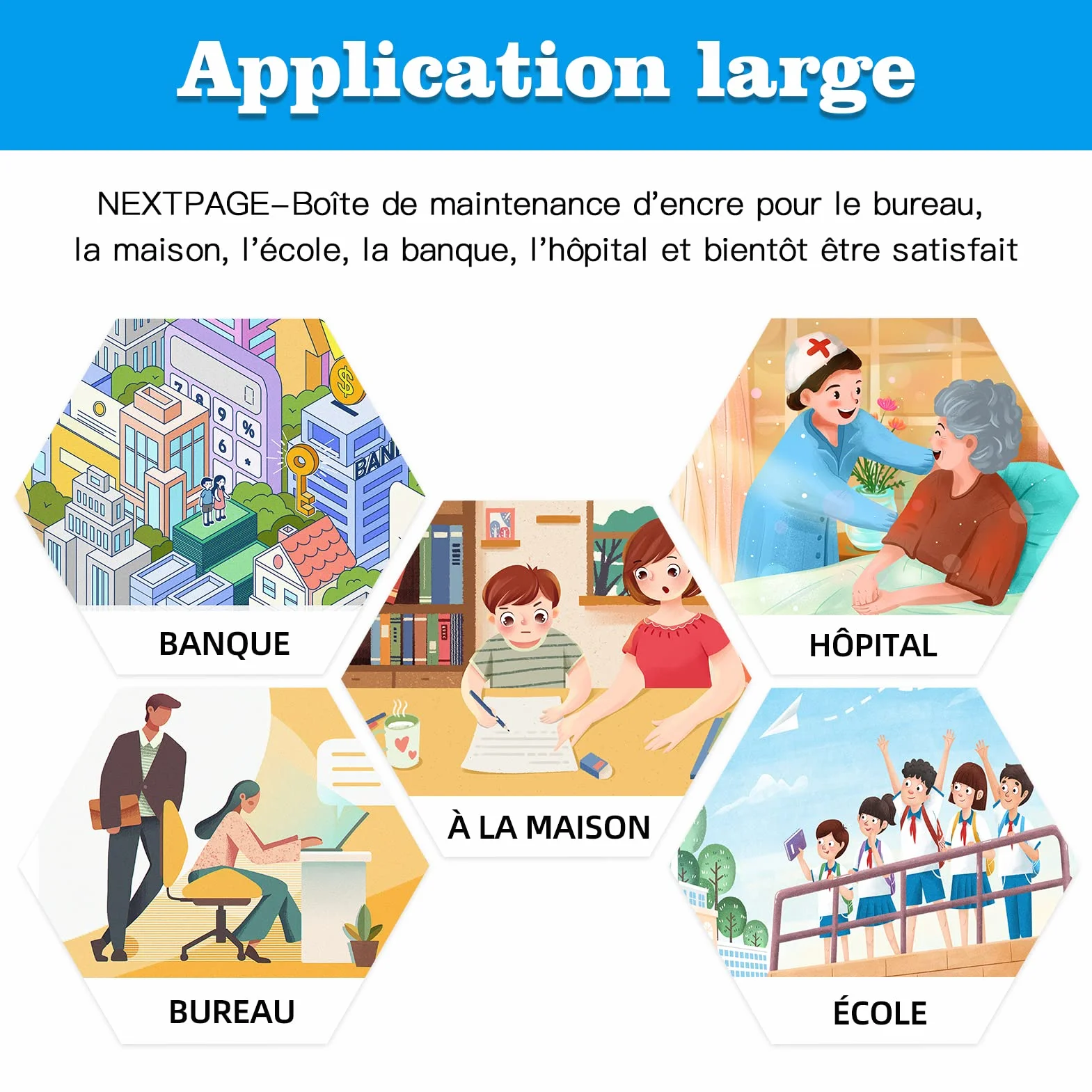 NEXTPAGE T6715 T6716 Boîtier De Maintenance Compatible Epson Workforce Pro WF-C5710DWF WF-C5790DWF WF-4720DWF