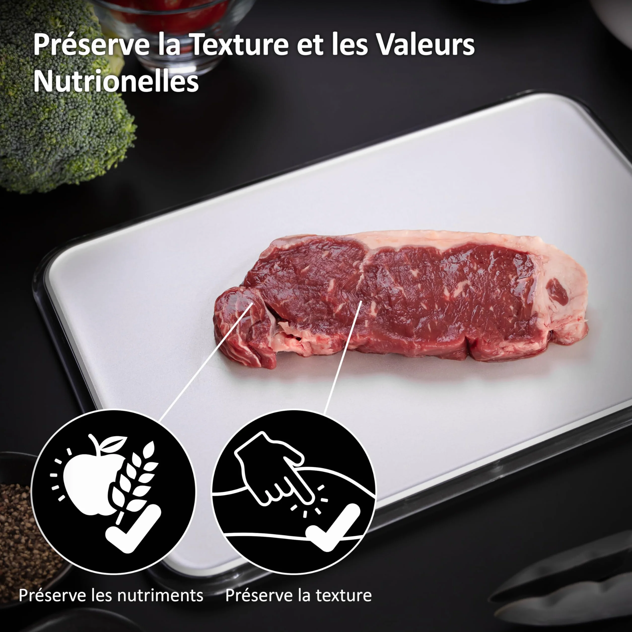 Haier Fresher Pad - Plateau de Congélation en Aluminium - Accélère la Congélation et la Décongélation des Aliments en Préservant Les Valeurs Nutritionnelles - 345 x 245 mm